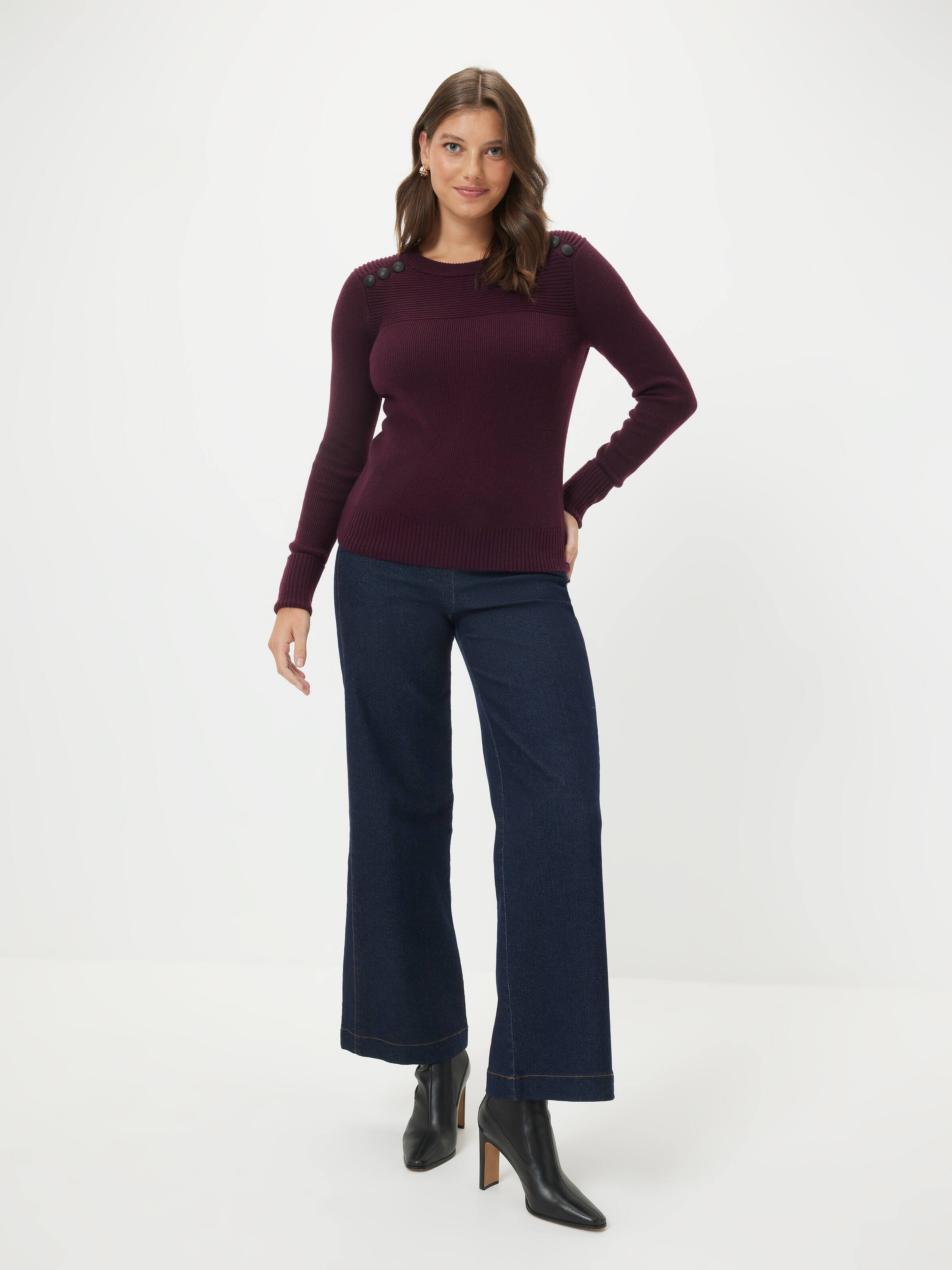 Delilah Button Long Sleeve Knit