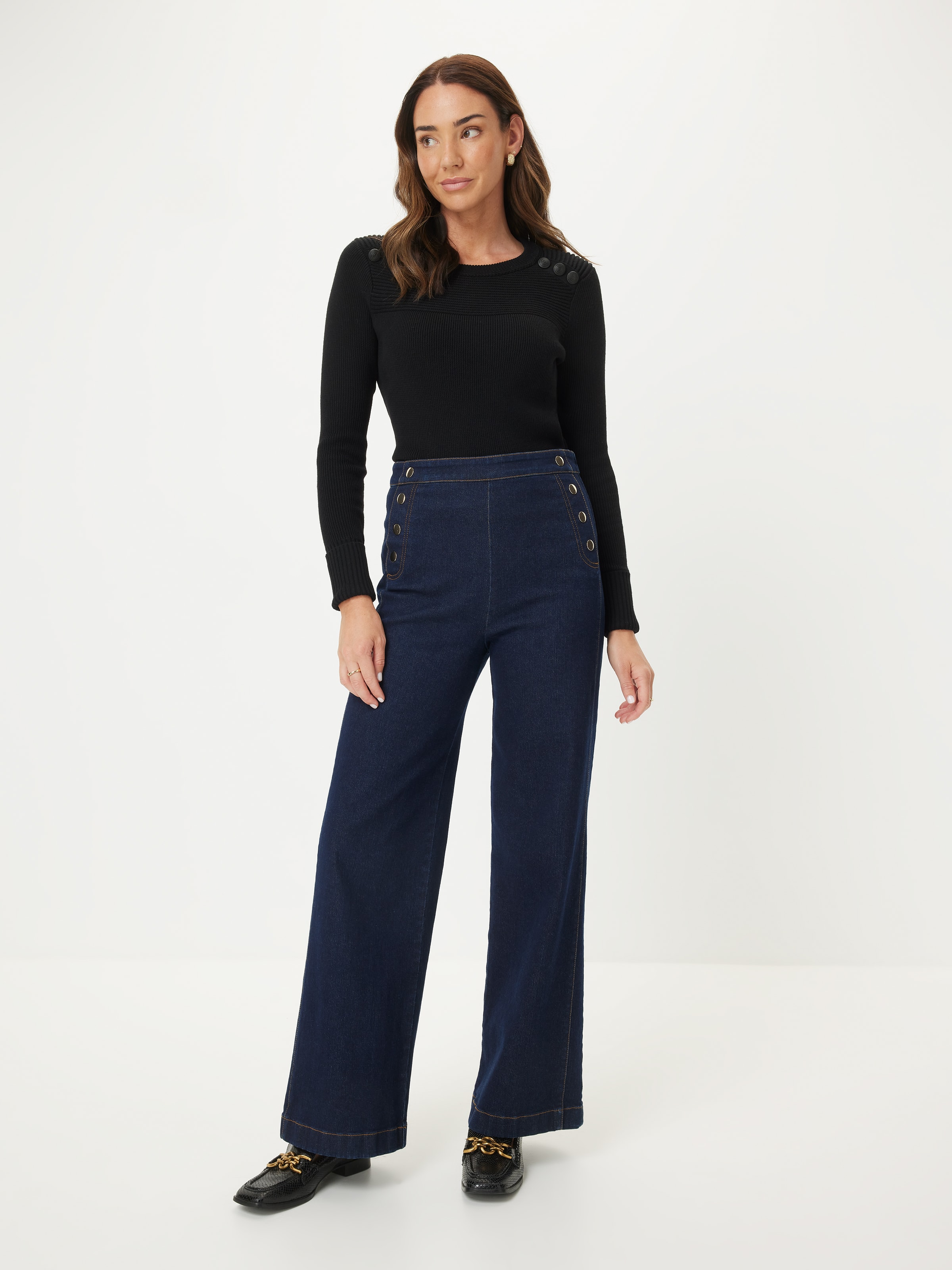 Delilah Button Long Sleeve Knit