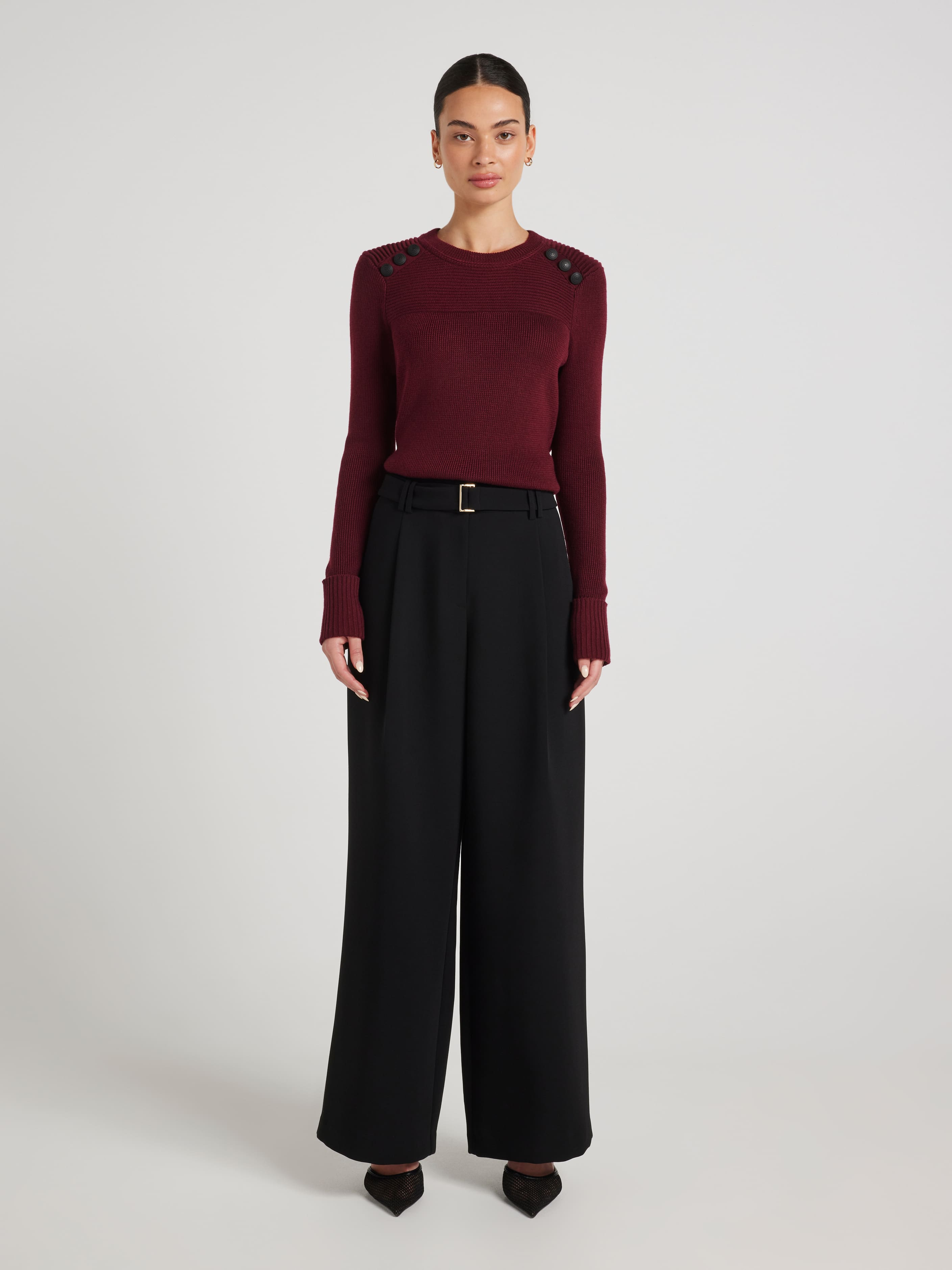 Delilah Button Long Sleeve Knit