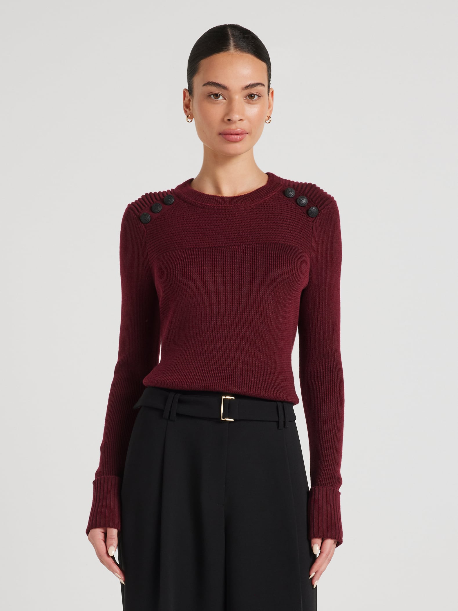 Delilah Button Long Sleeve Knit
