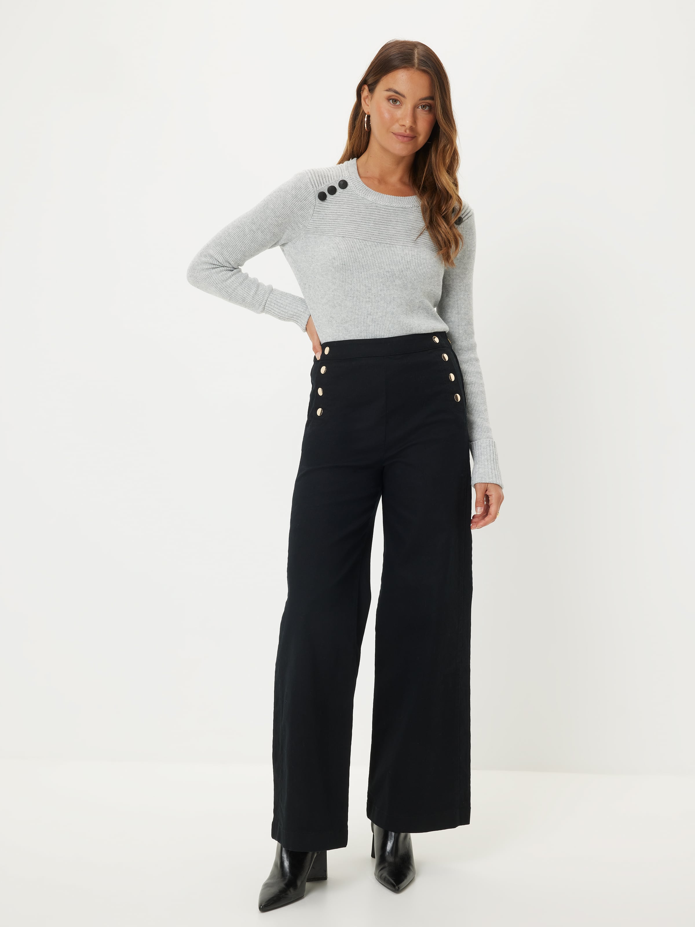 Delilah Button Long Sleeve Knit