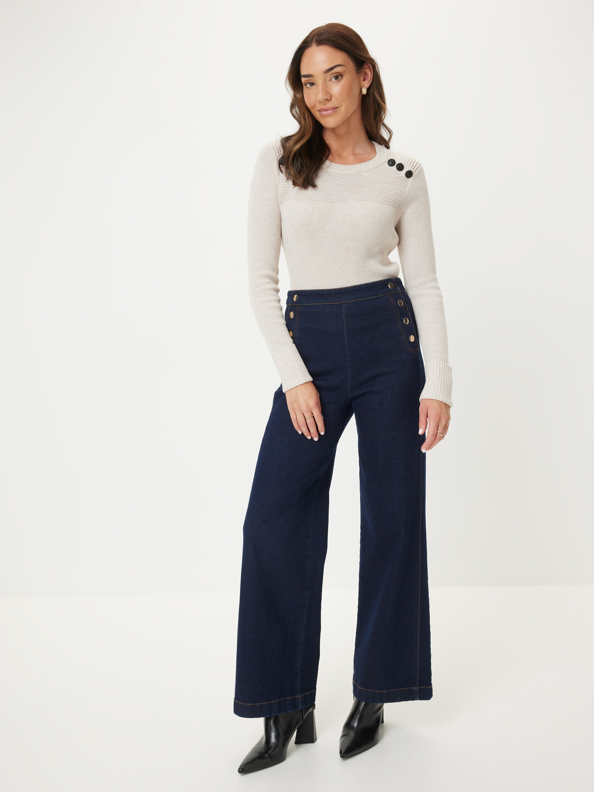 Delilah Button Long Sleeve Knit