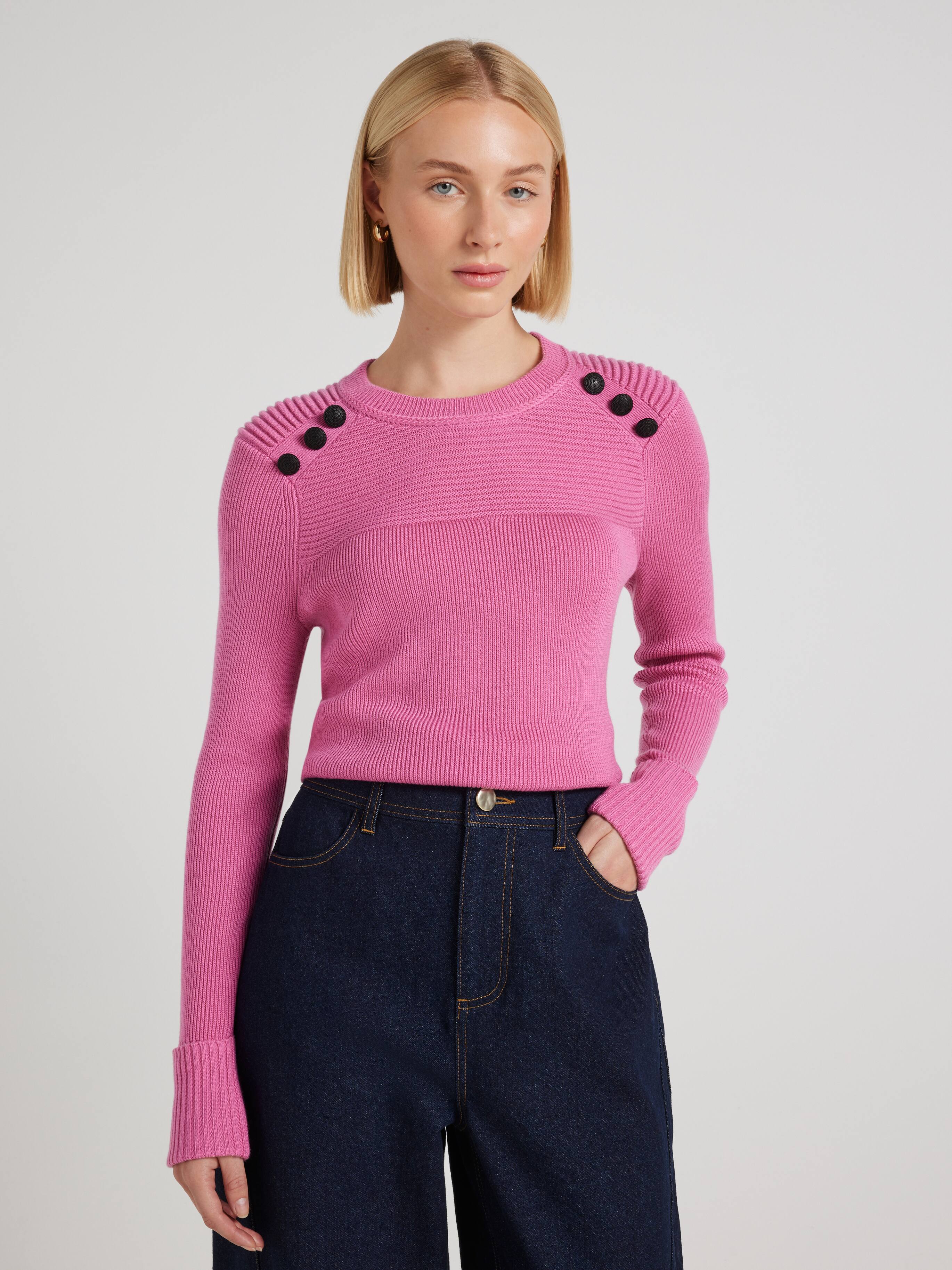 Delilah Button Long Sleeve Knit