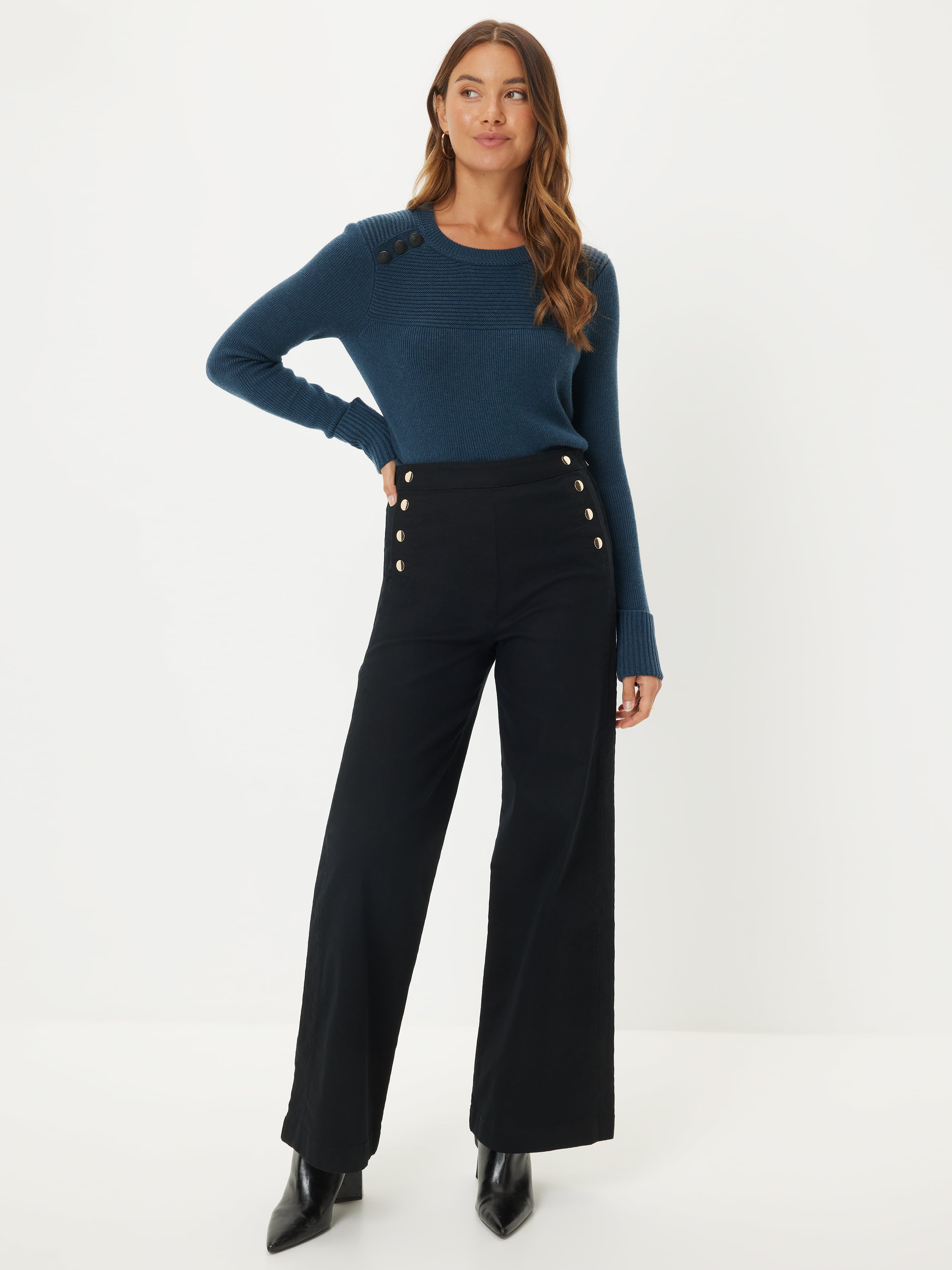 Delilah Button Long Sleeve Knit