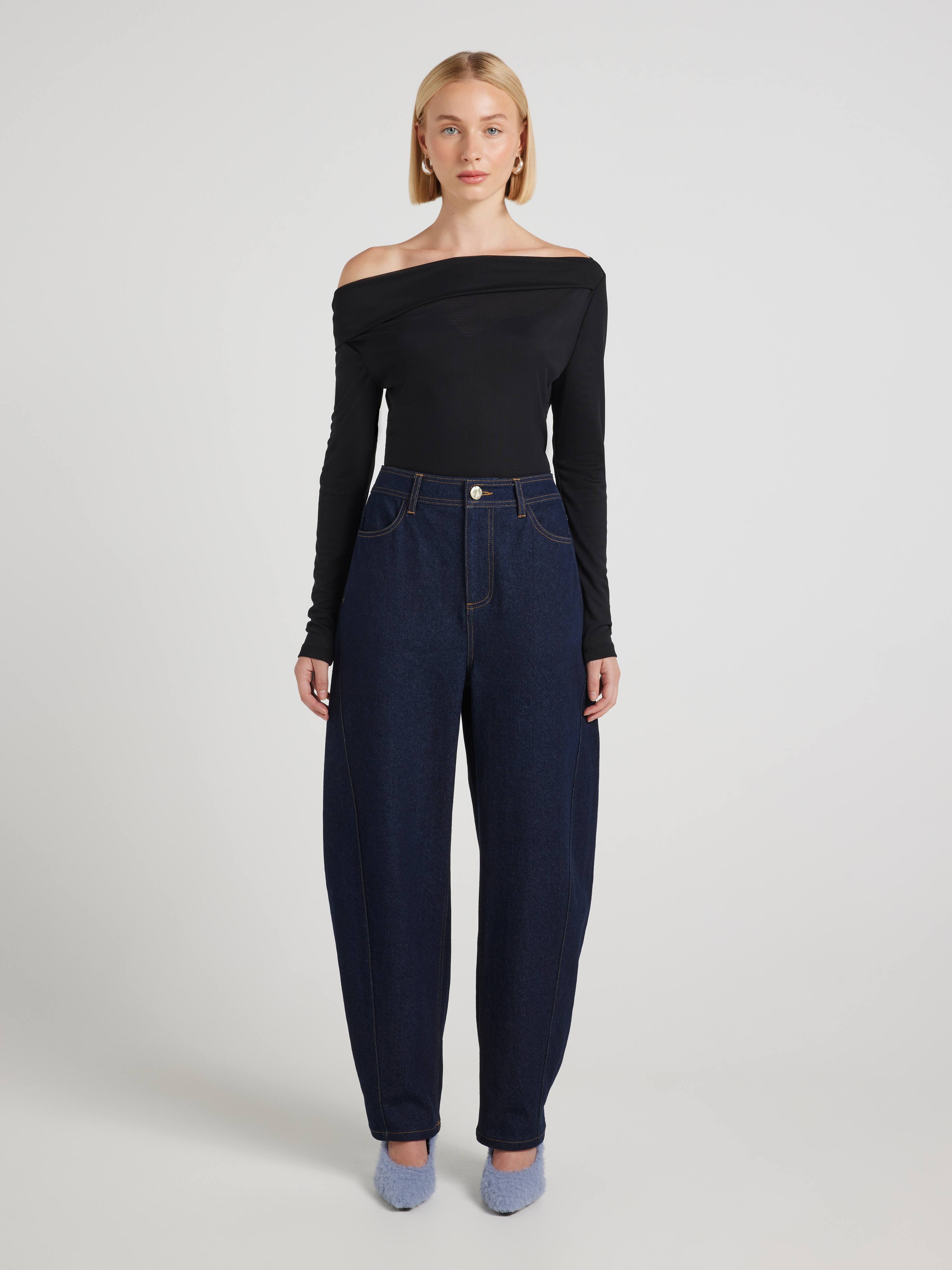 Margot Mesh One Shoulder Top