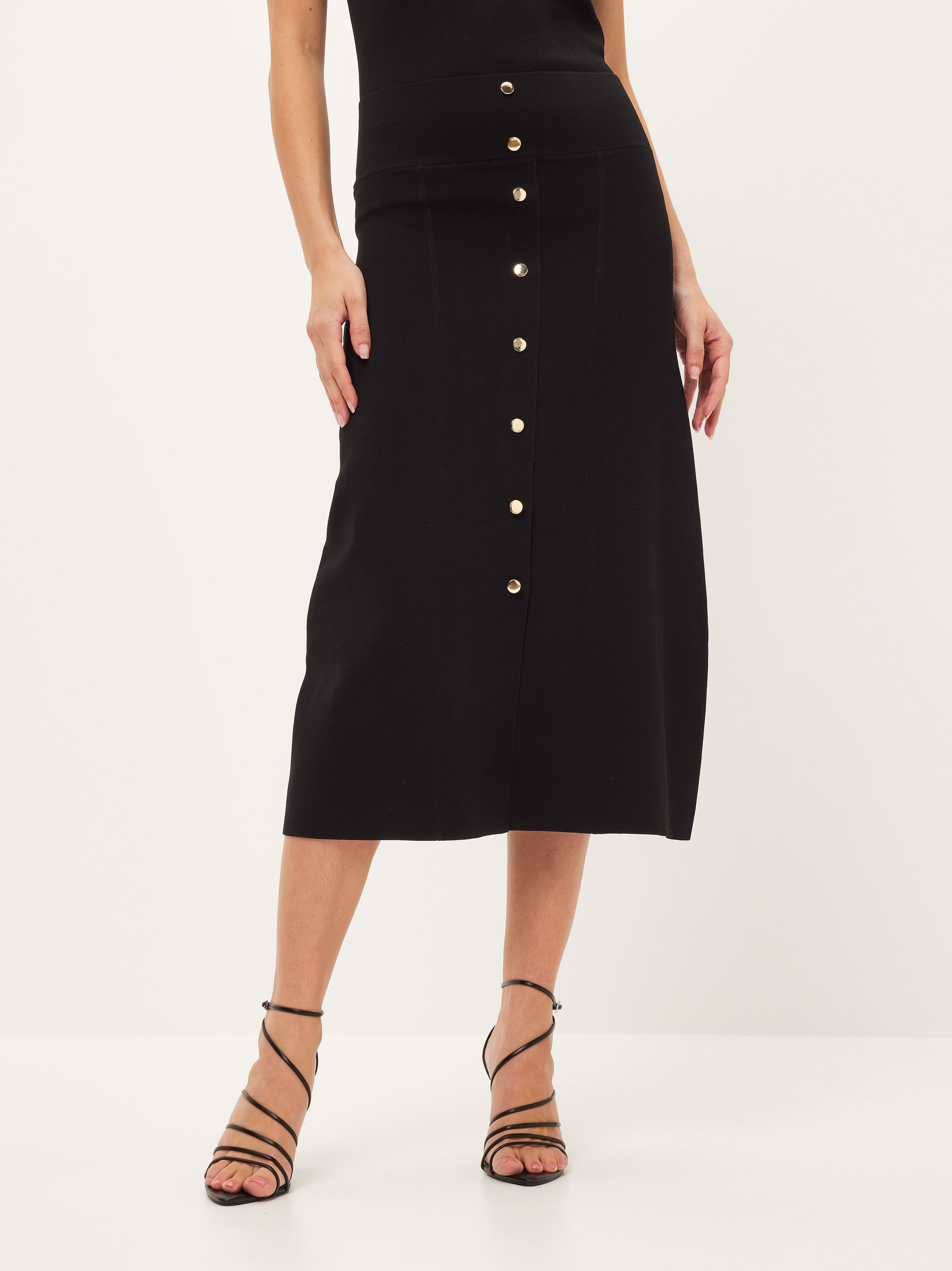 Serene Milano Button Skirt