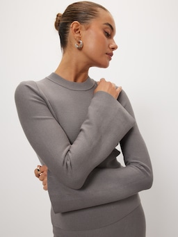 Audrey Fluted Long Sleeve Knit