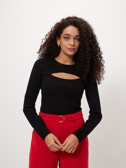 Eve Cut Out Long Sleeve Knit