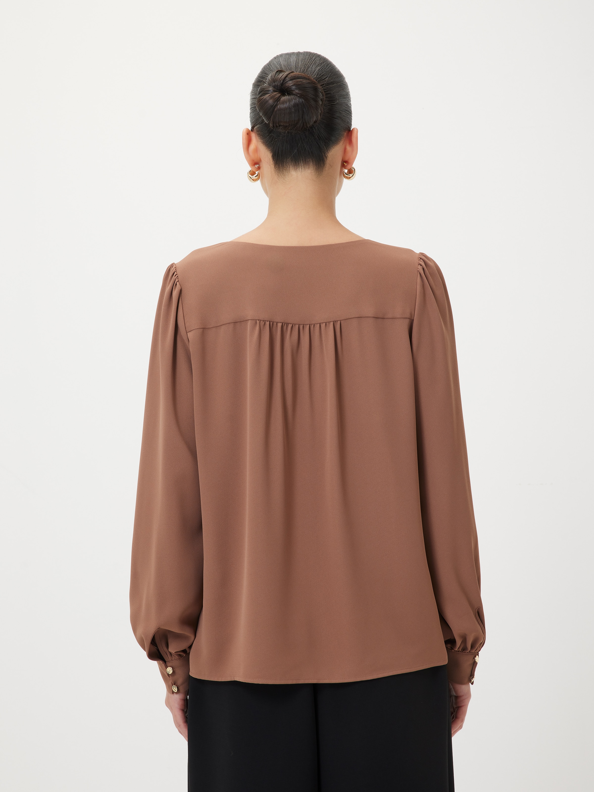 Almost Gone Violet V Neck Shell Top