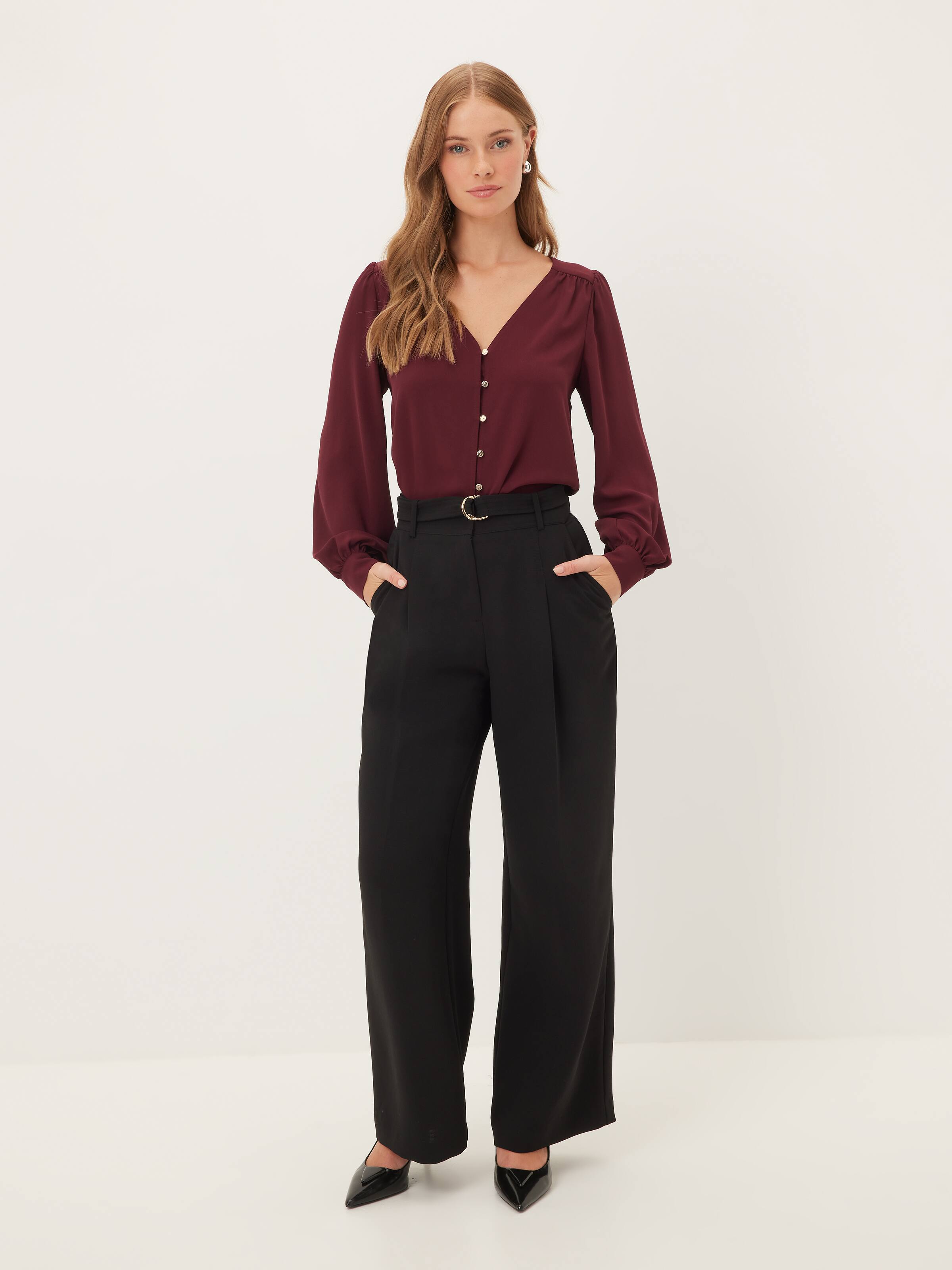 Violet V Neck Shell Top