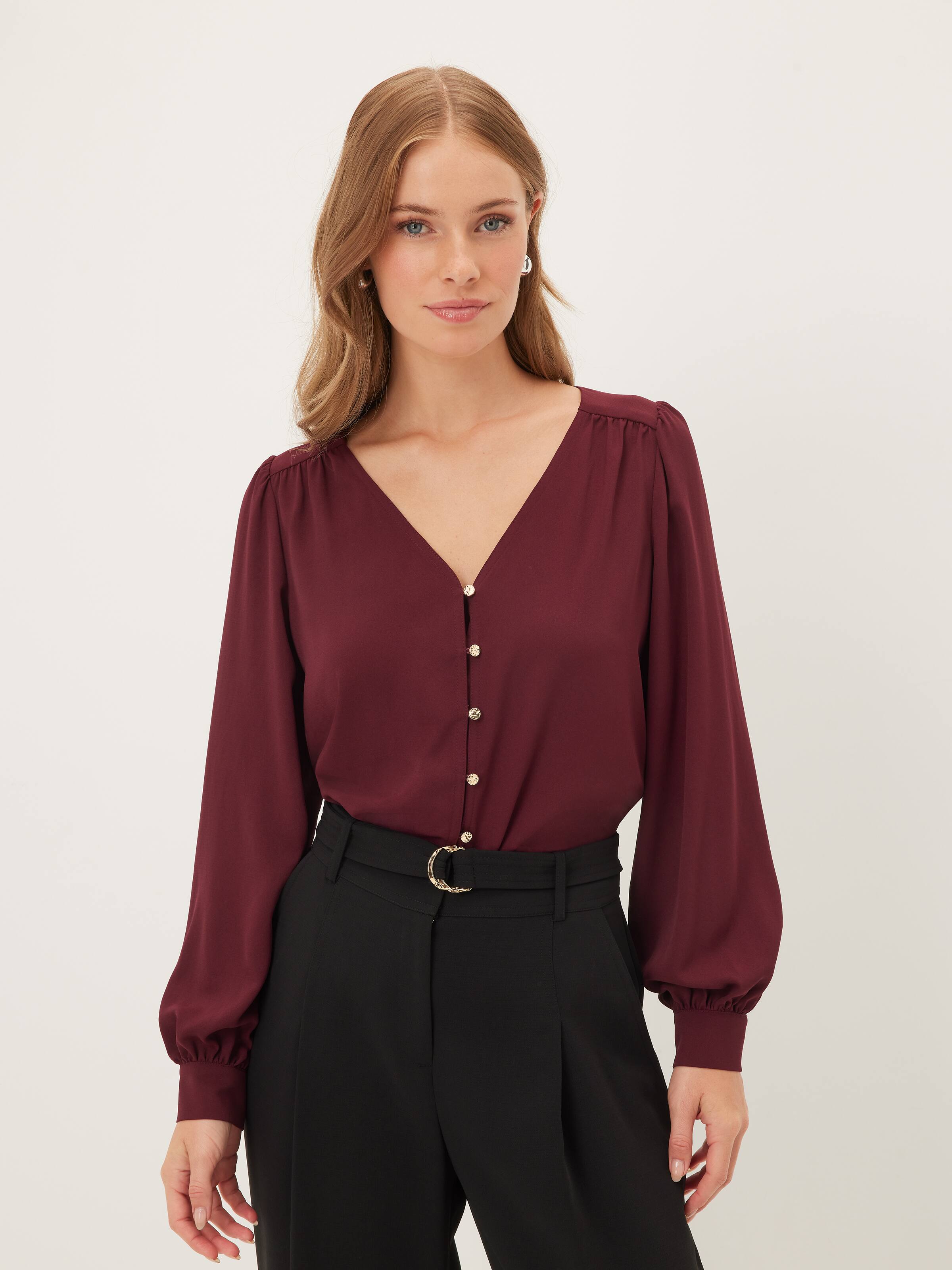 Violet V Neck Shell Top