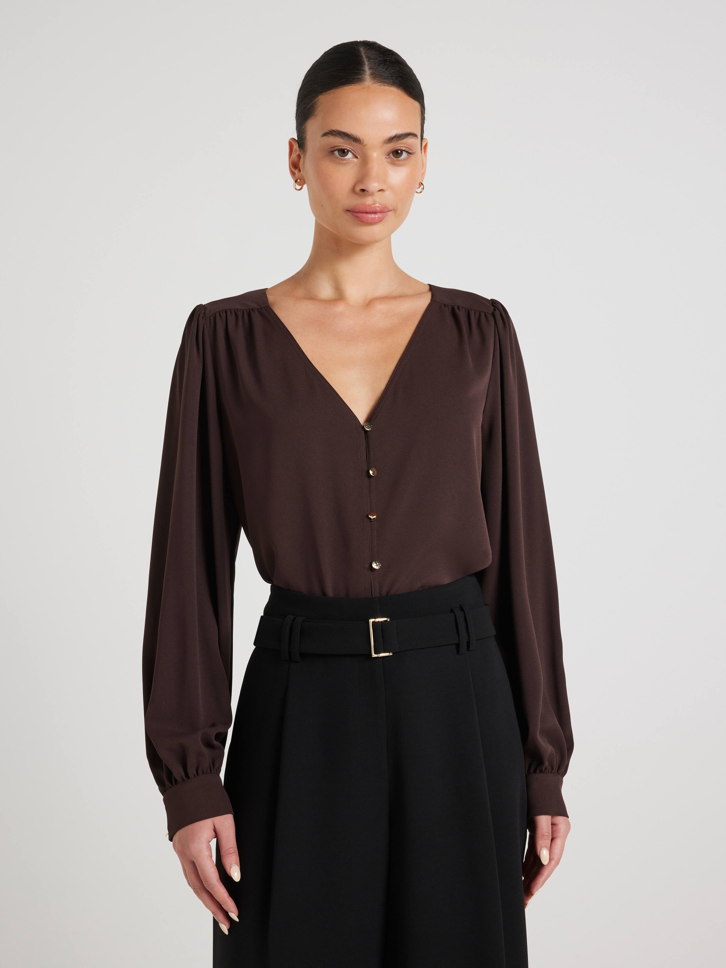 Violet V Neck Shell Top