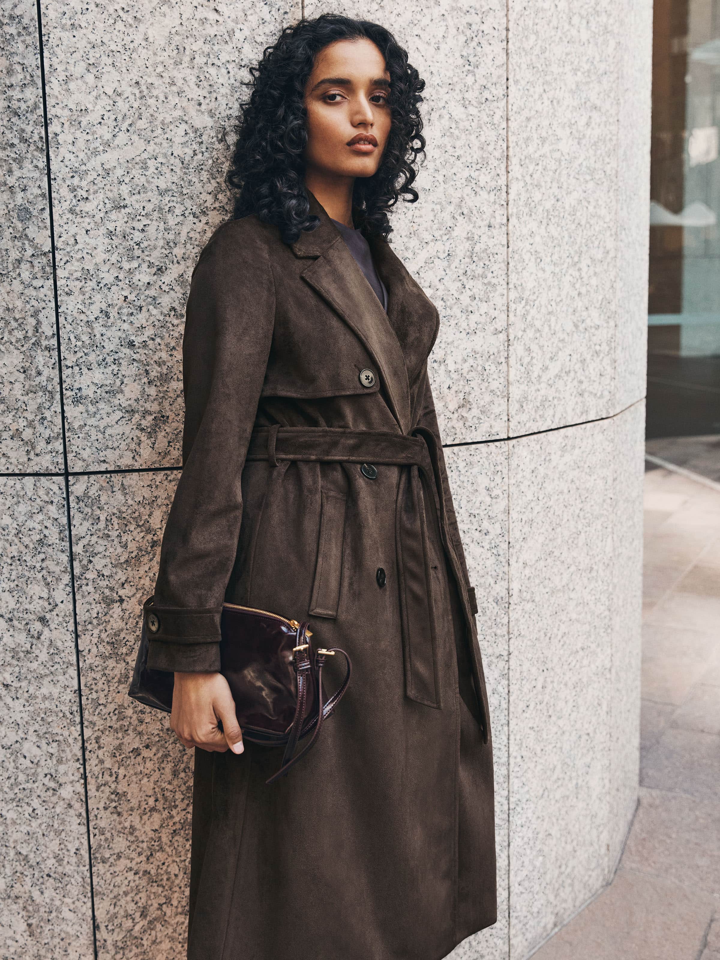 Call On Me Maybe Suedette Coat