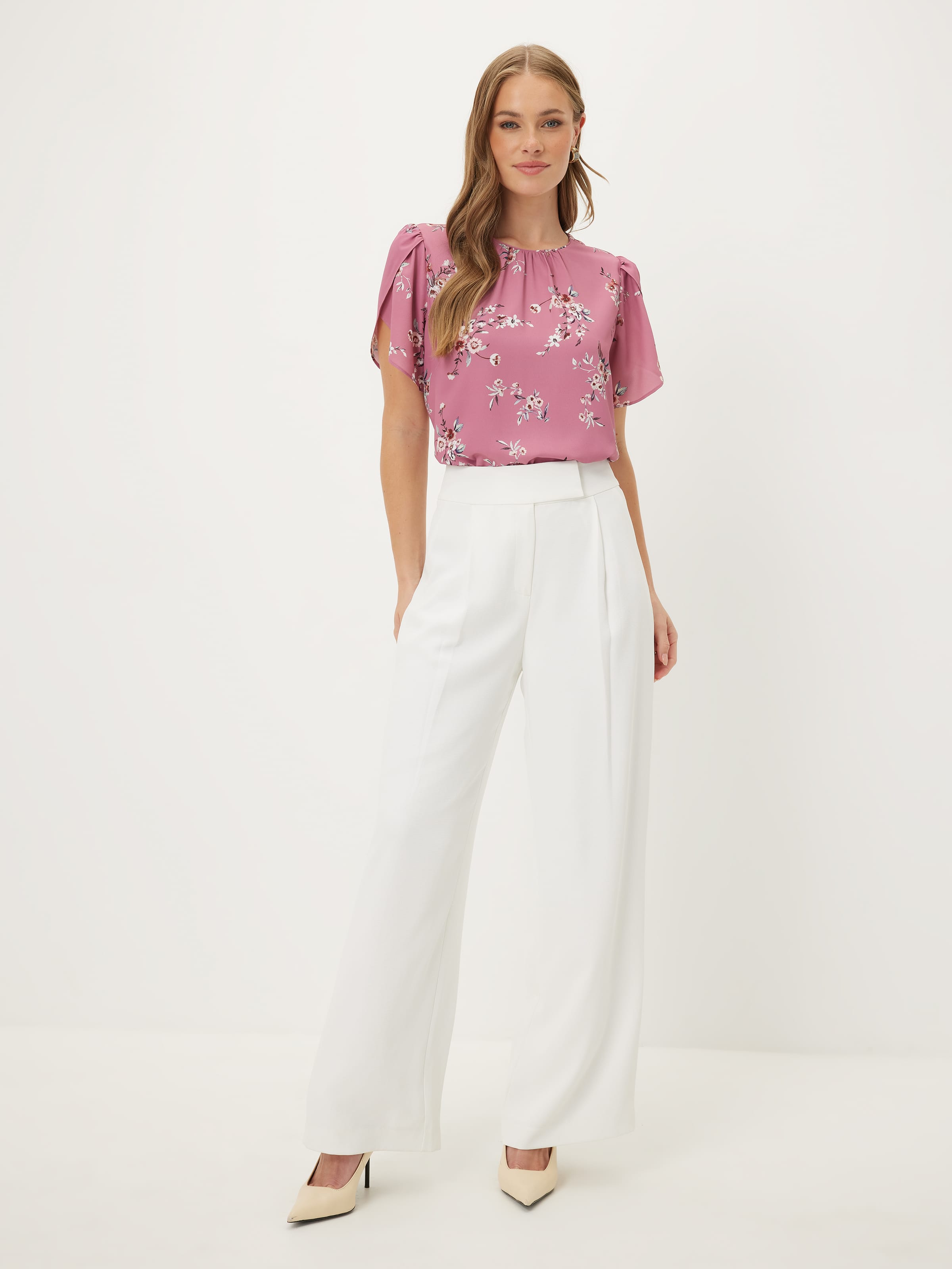 Posie Petal Sleeve Shell Top