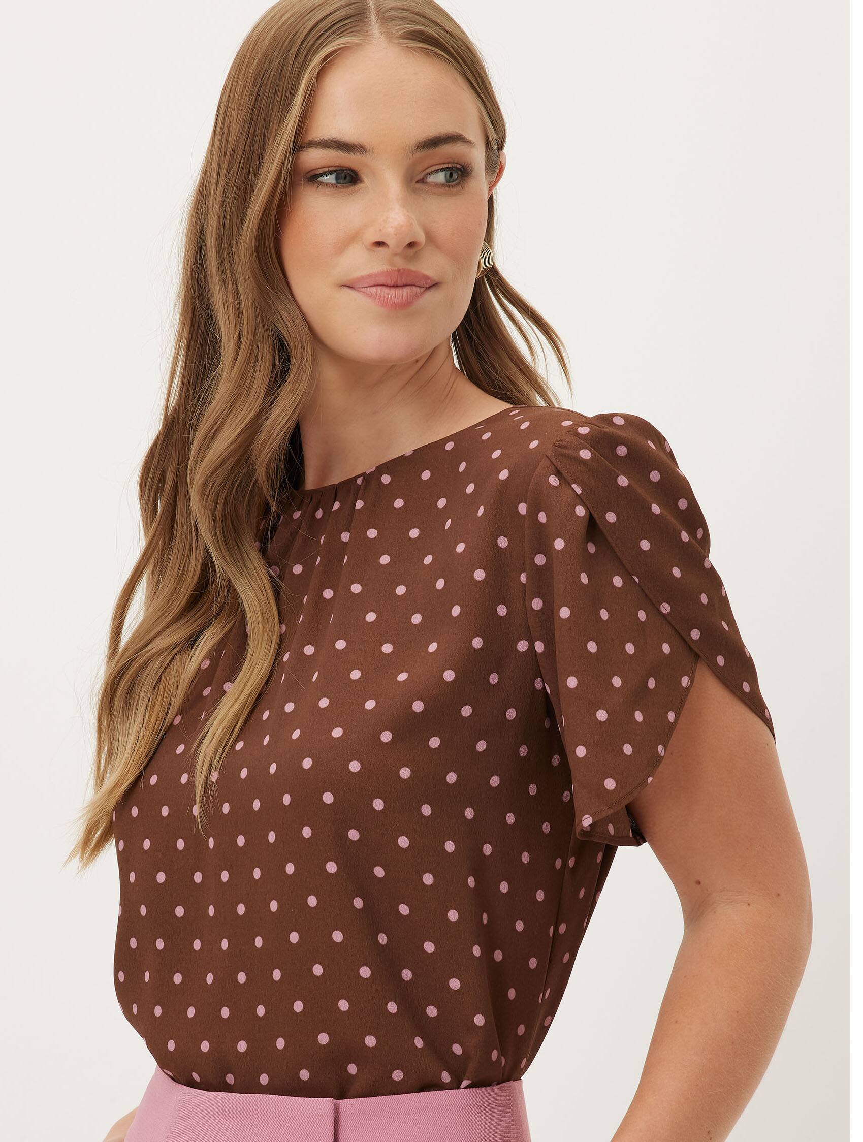 Posie Petal Sleeve Shell Top