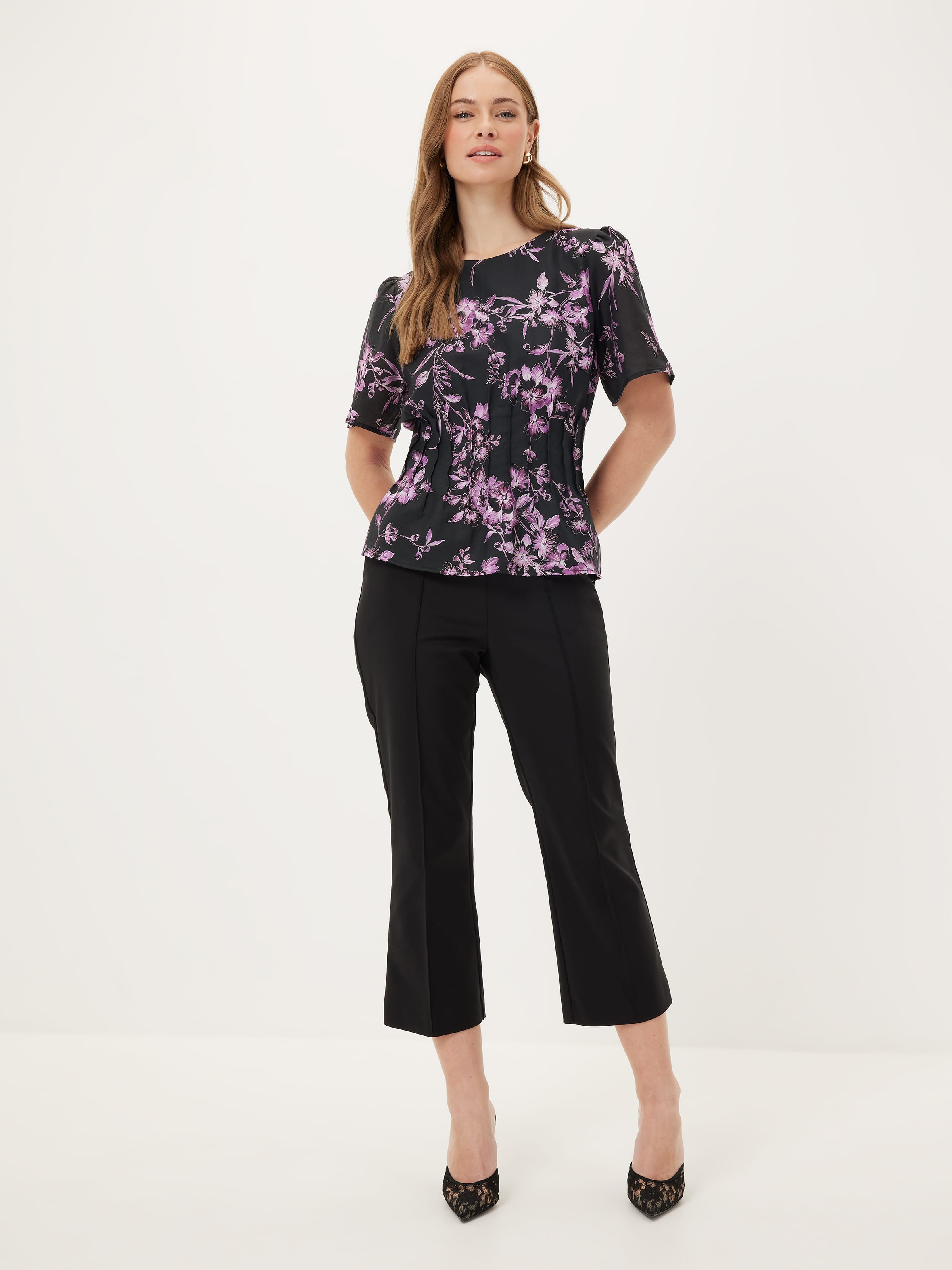 Pippa Pleat Waist Top