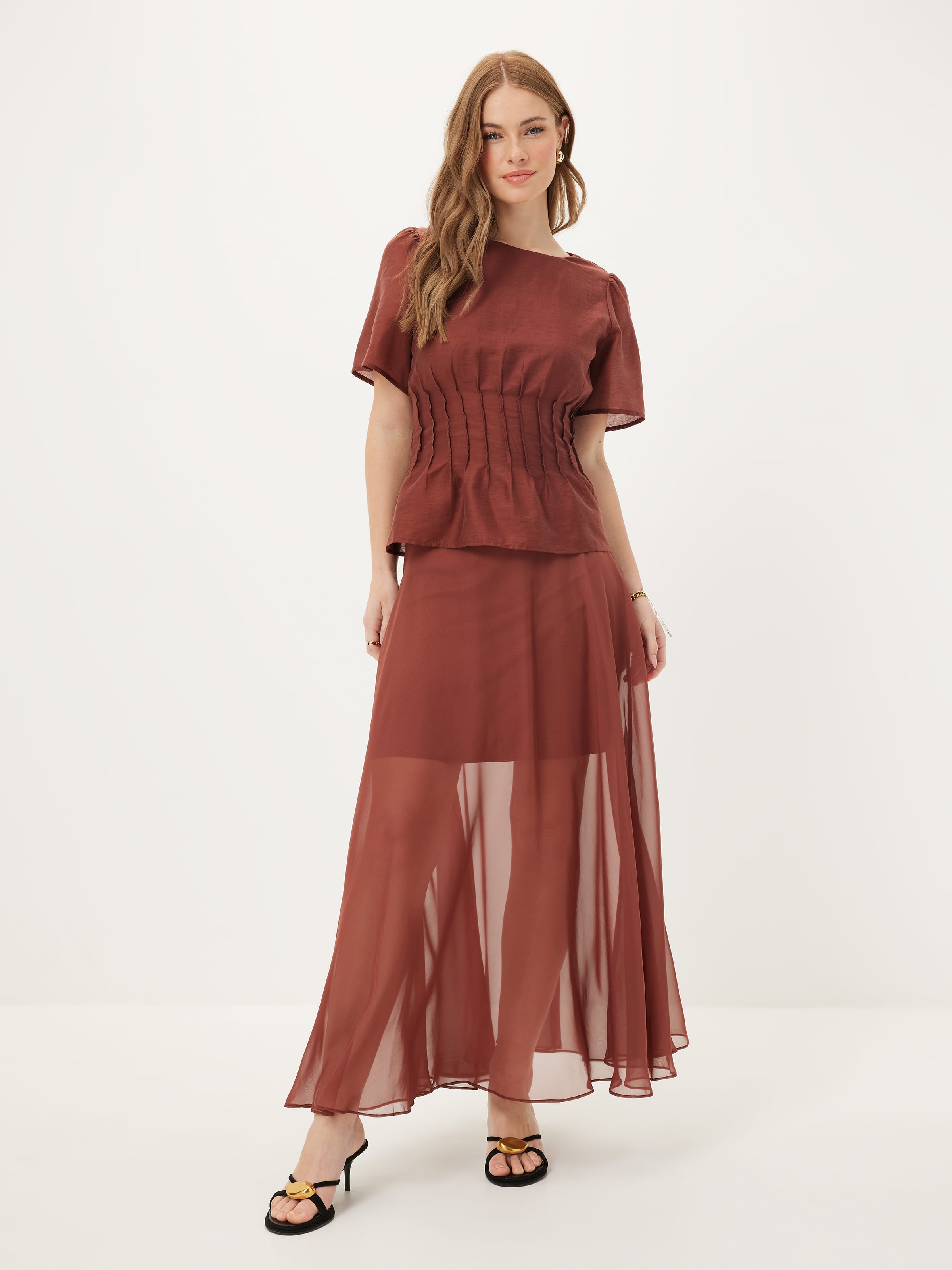 Pippa Pleat Waist Top