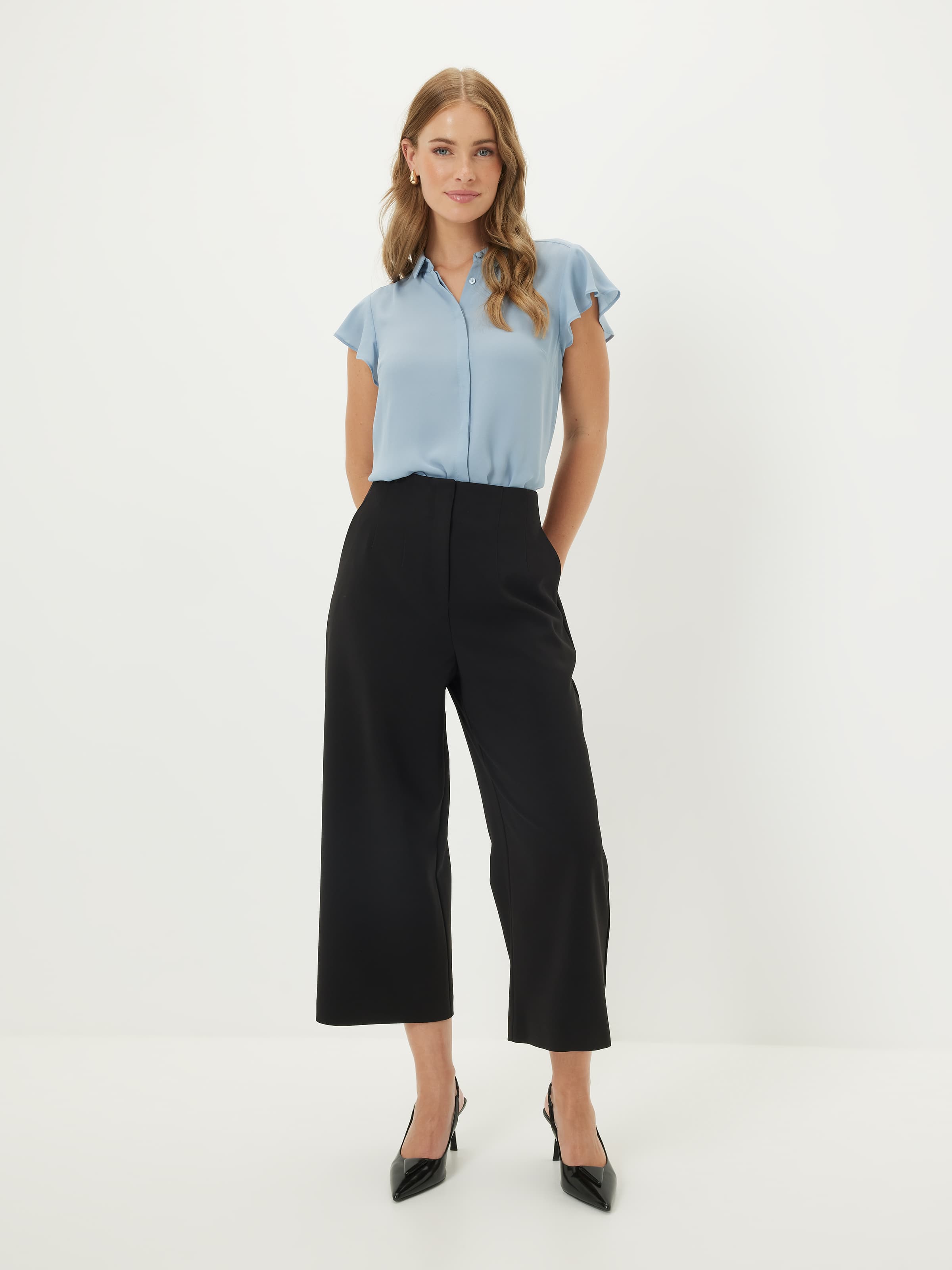Aria Ruffle Sleeve Shirt