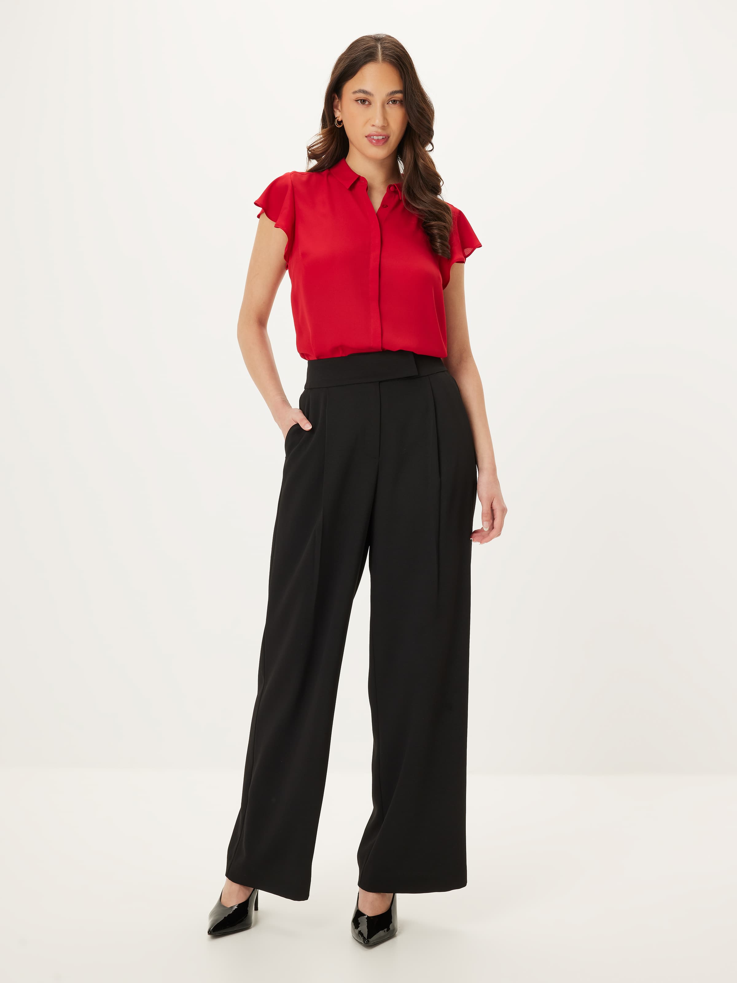 Aria Ruffle Sleeve Shirt