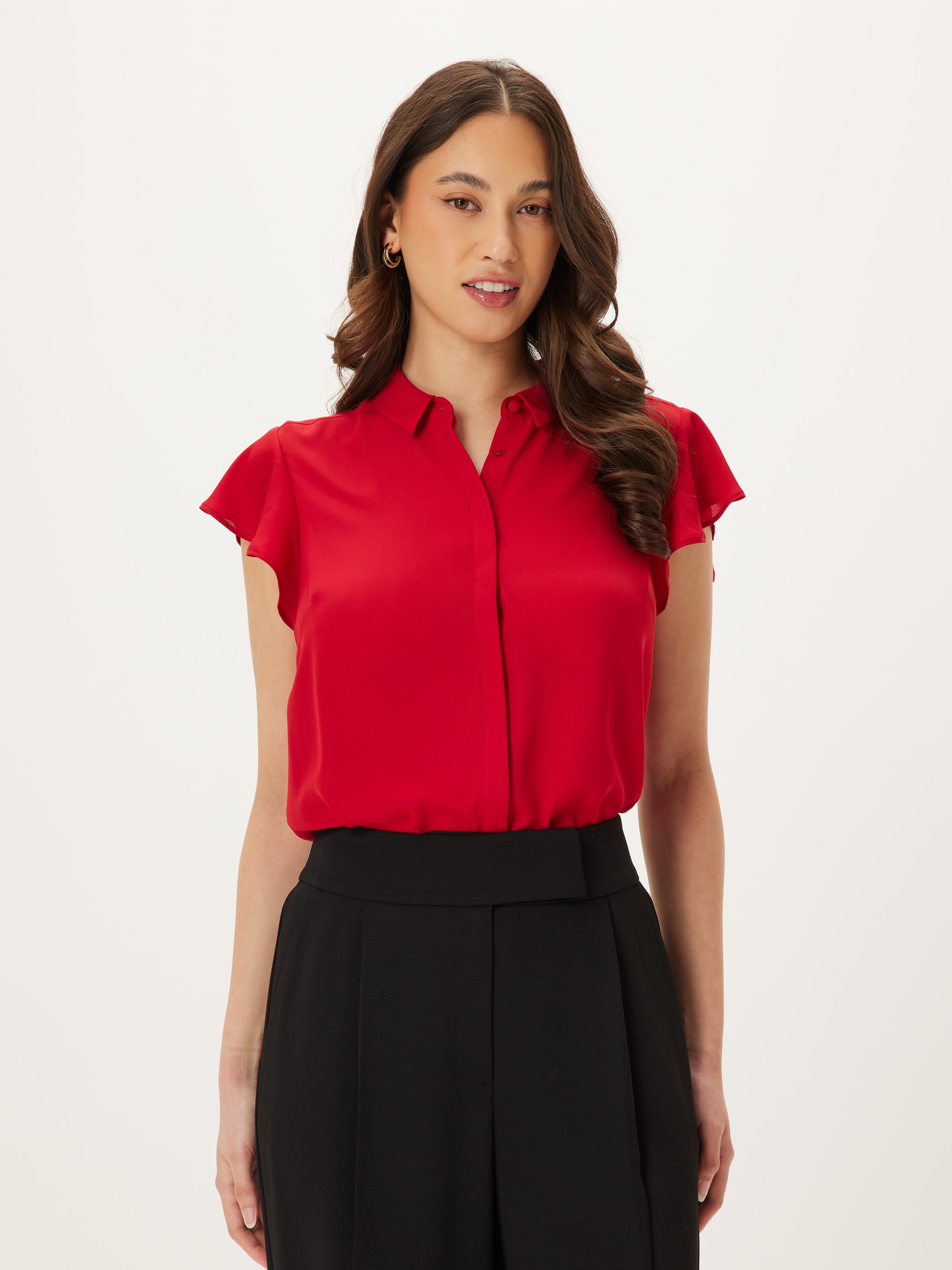 Aria Ruffle Sleeve Shirt