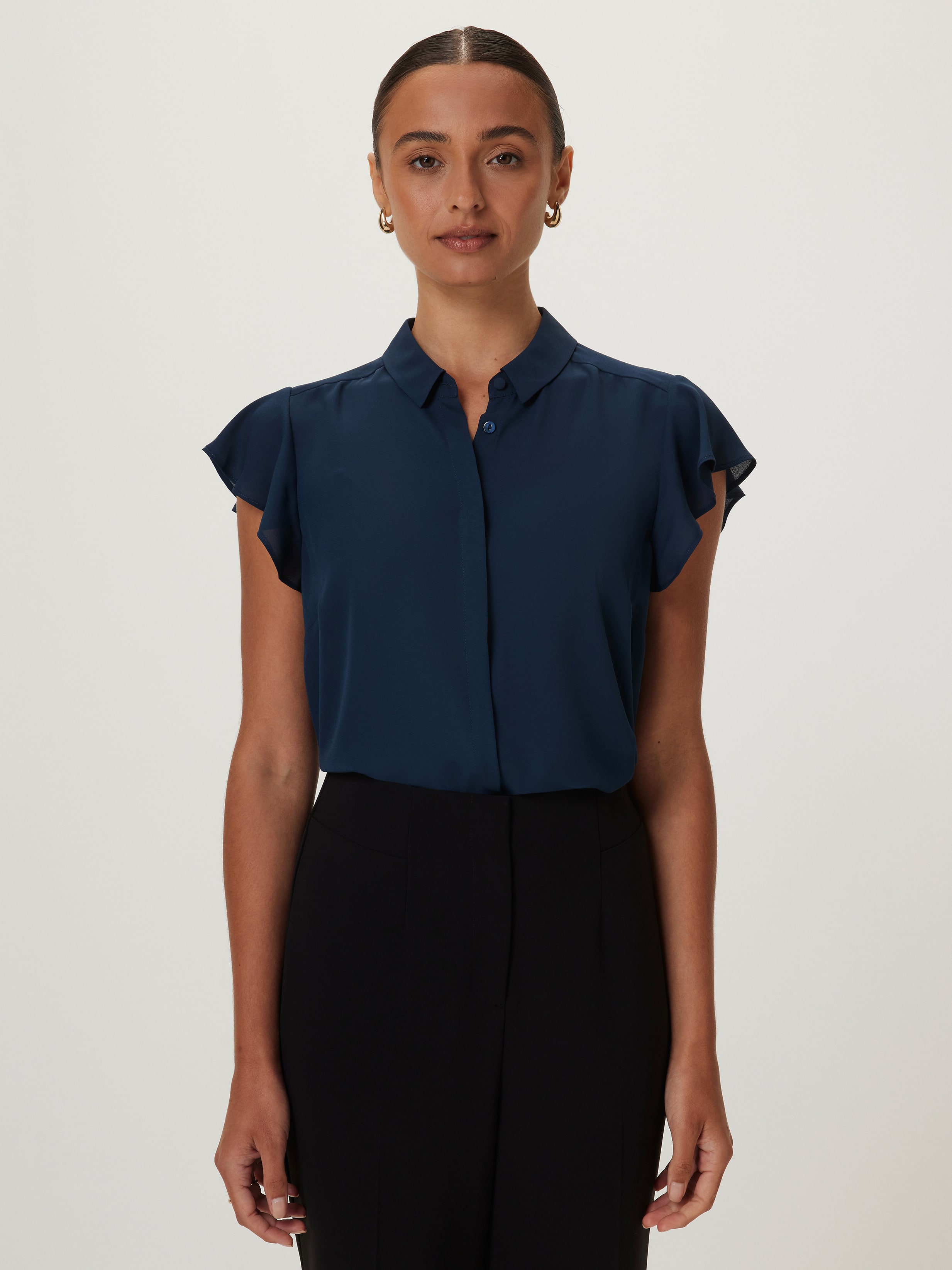 Aria Ruffle Sleeve Shirt