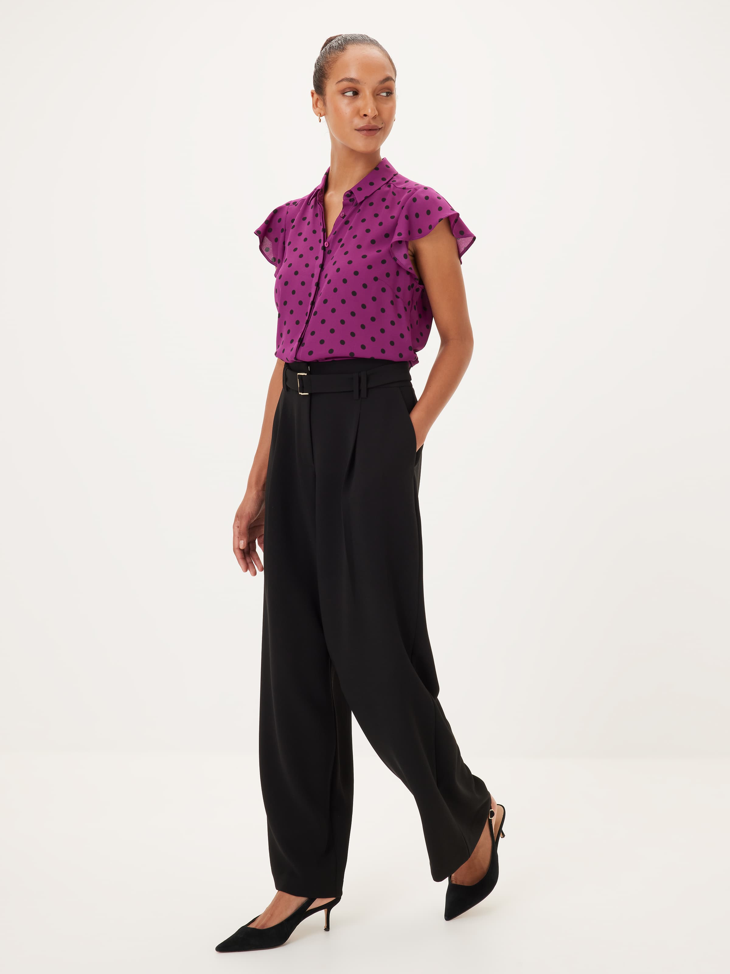 Aria Ruffle Sleeve Shirt