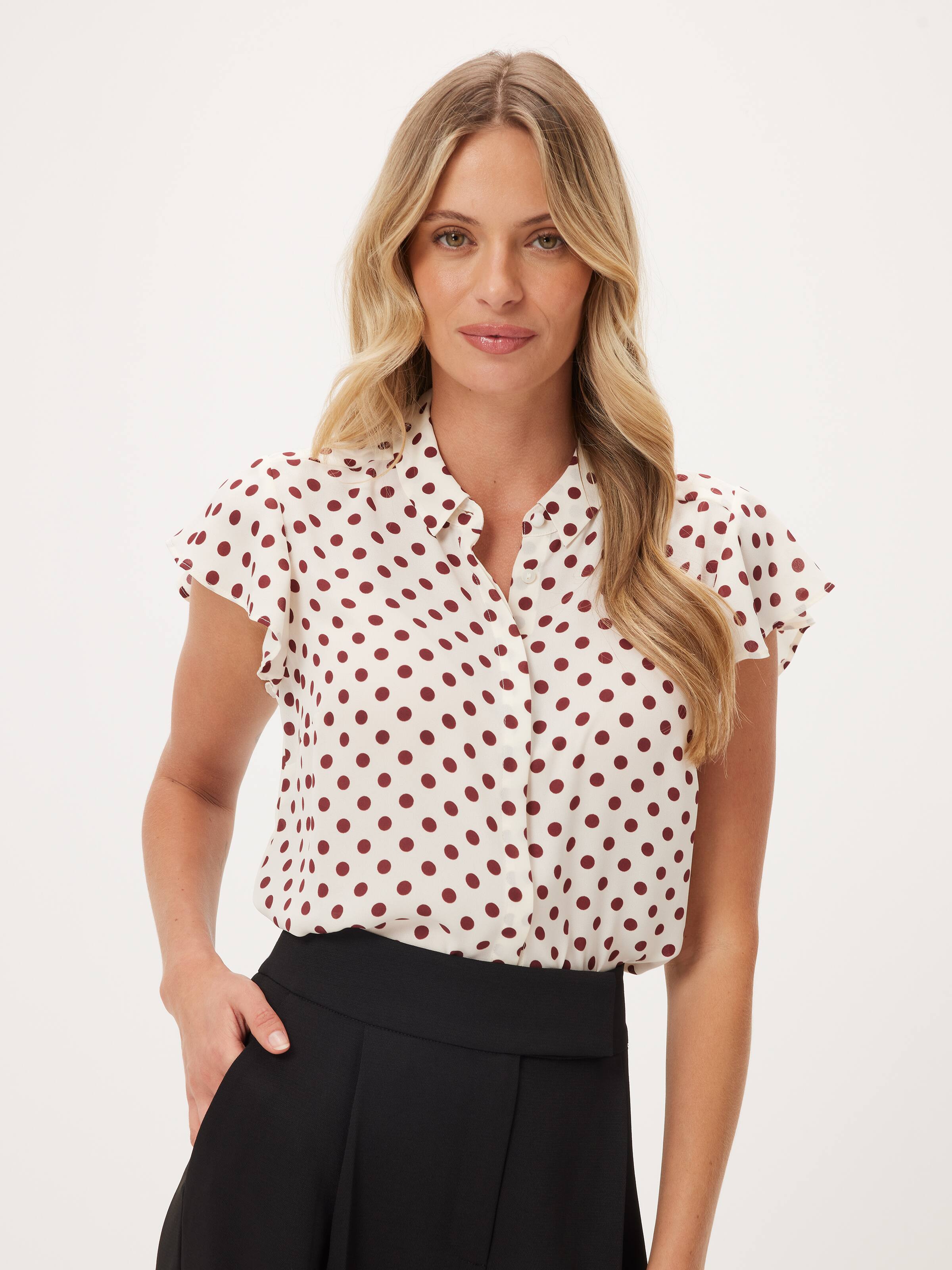 Aria Ruffle Sleeve Shirt
