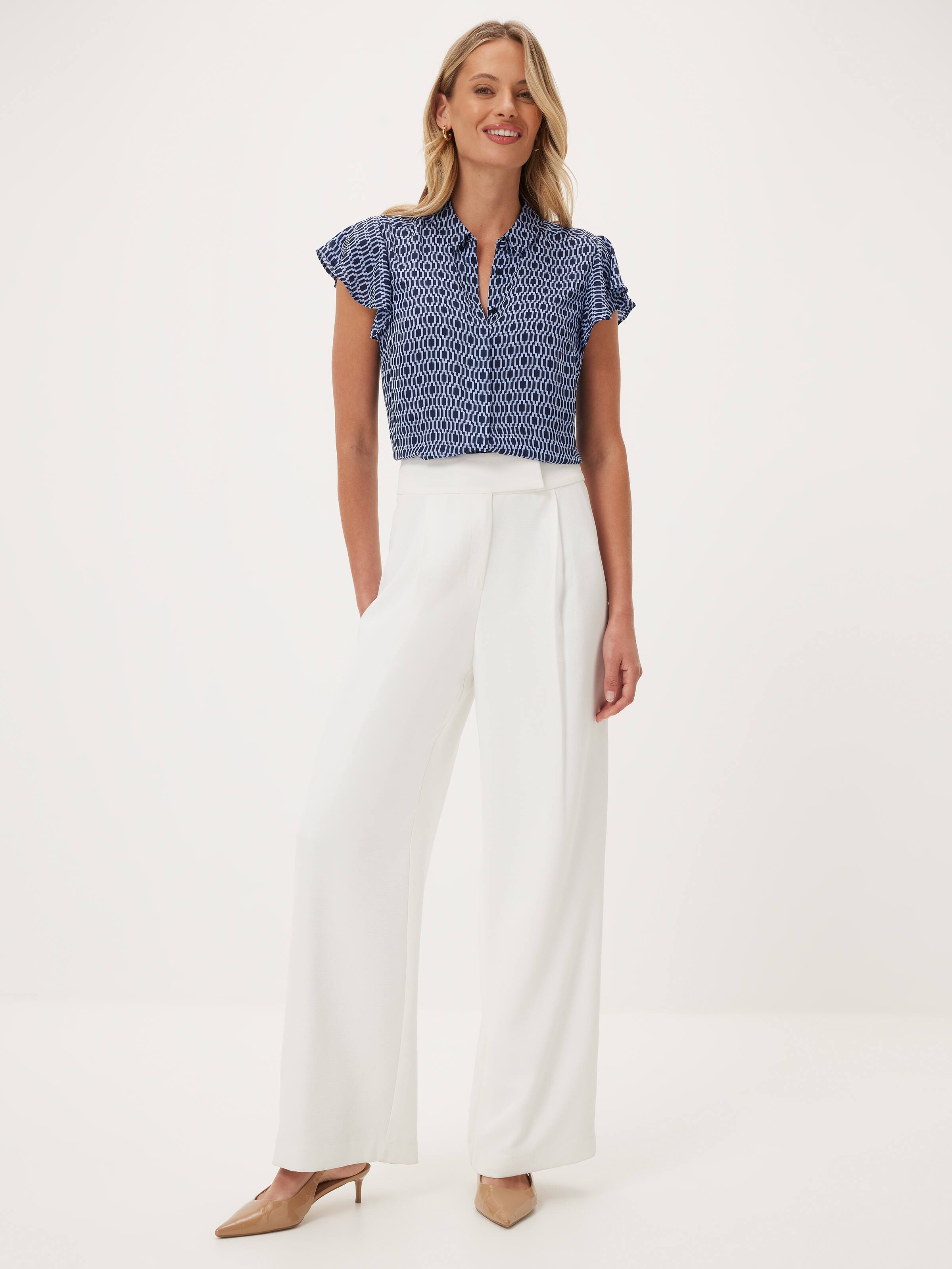 Aria Ruffle Sleeve Shirt