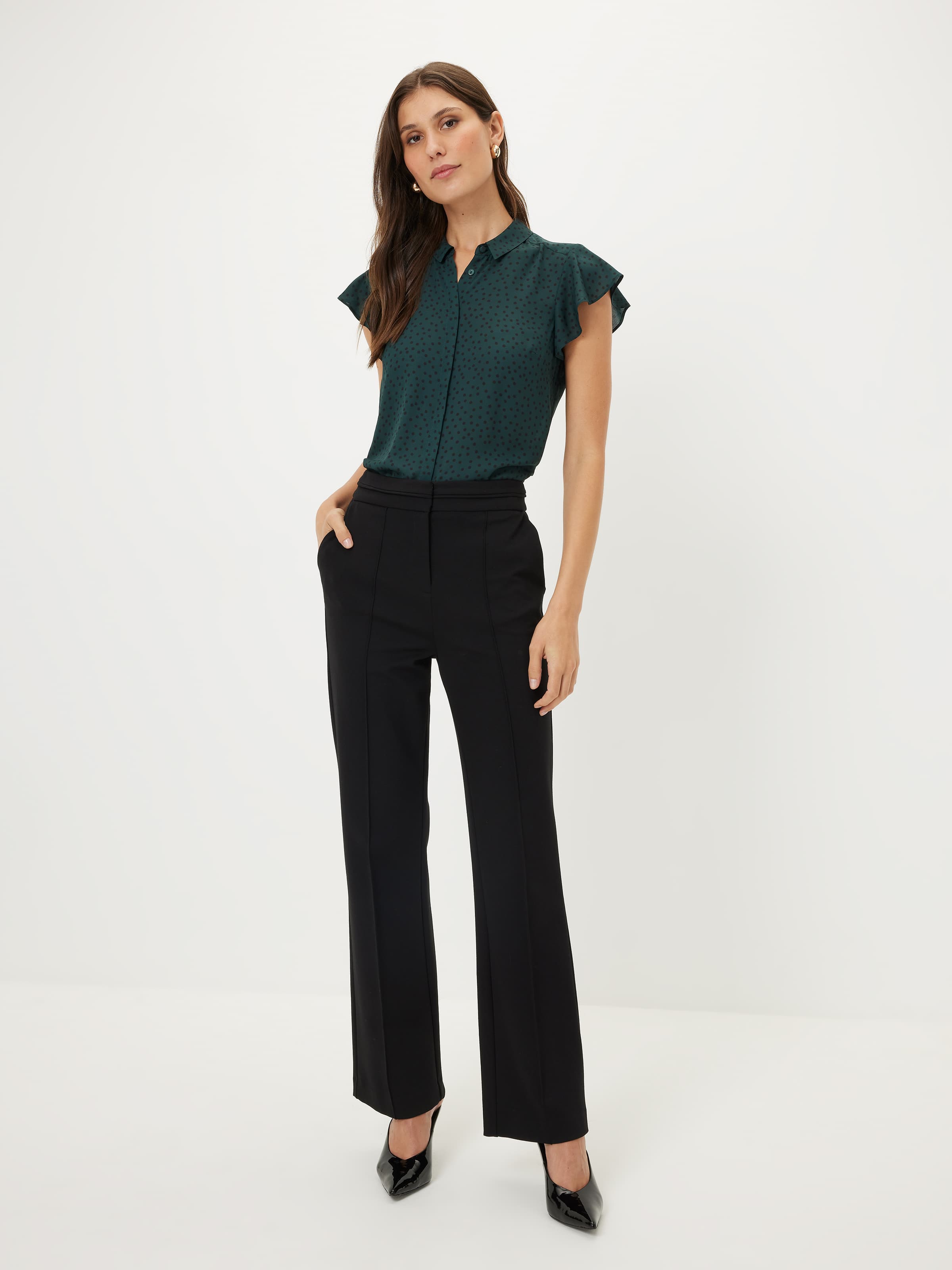 Aria Ruffle Sleeve Shirt