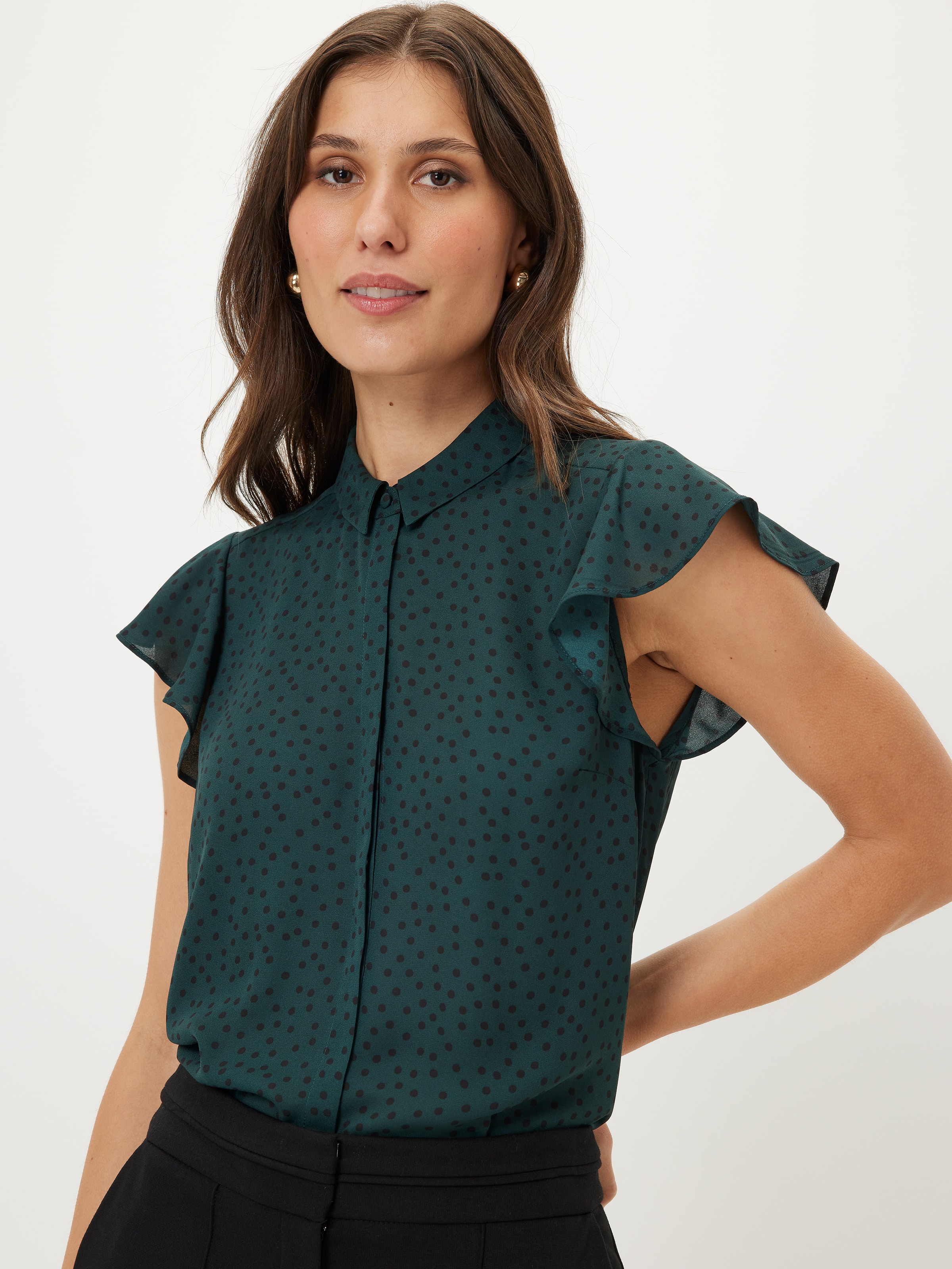 Aria Ruffle Sleeve Shirt
