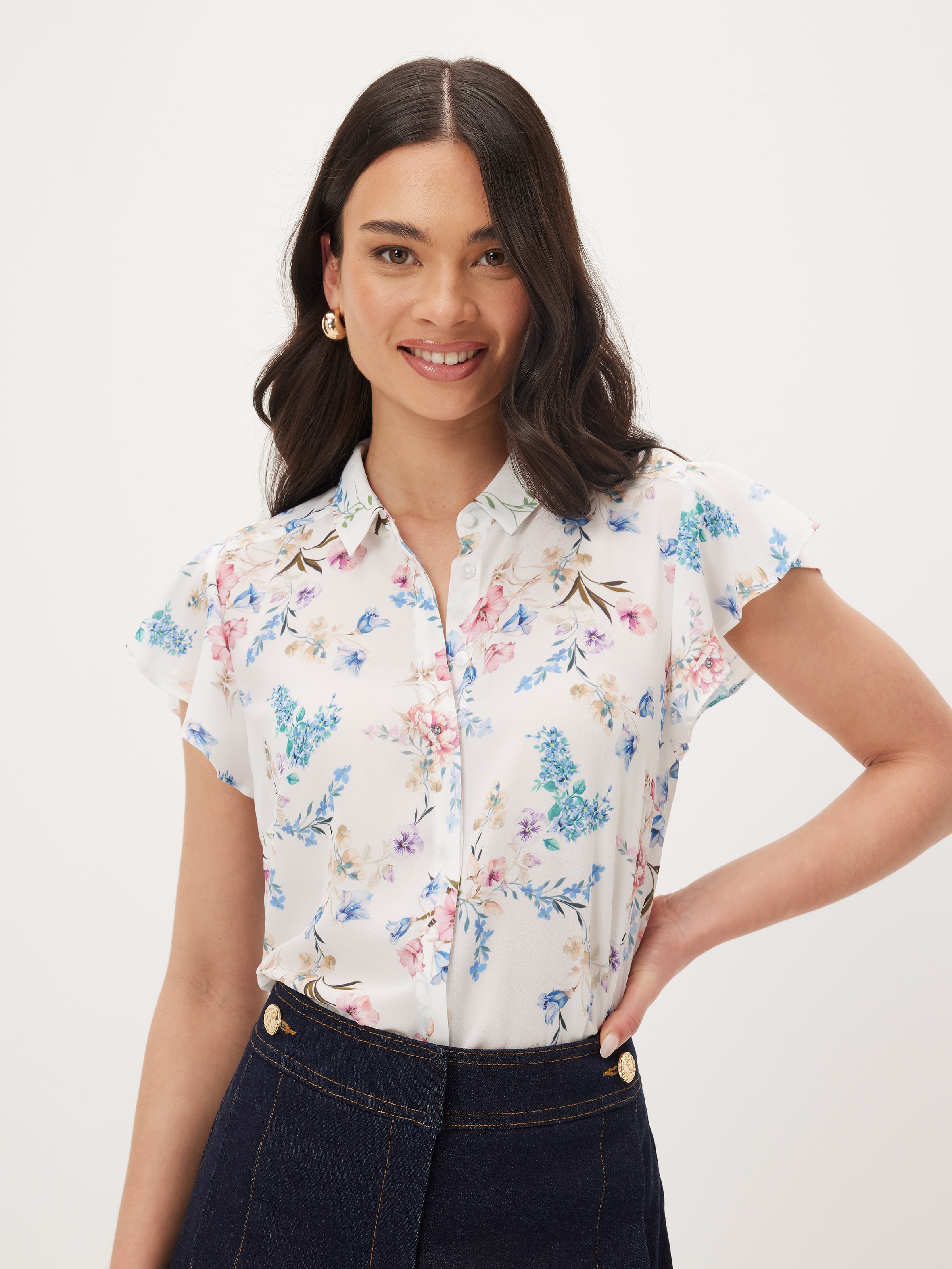 Aria Ruffle Sleeve Shirt