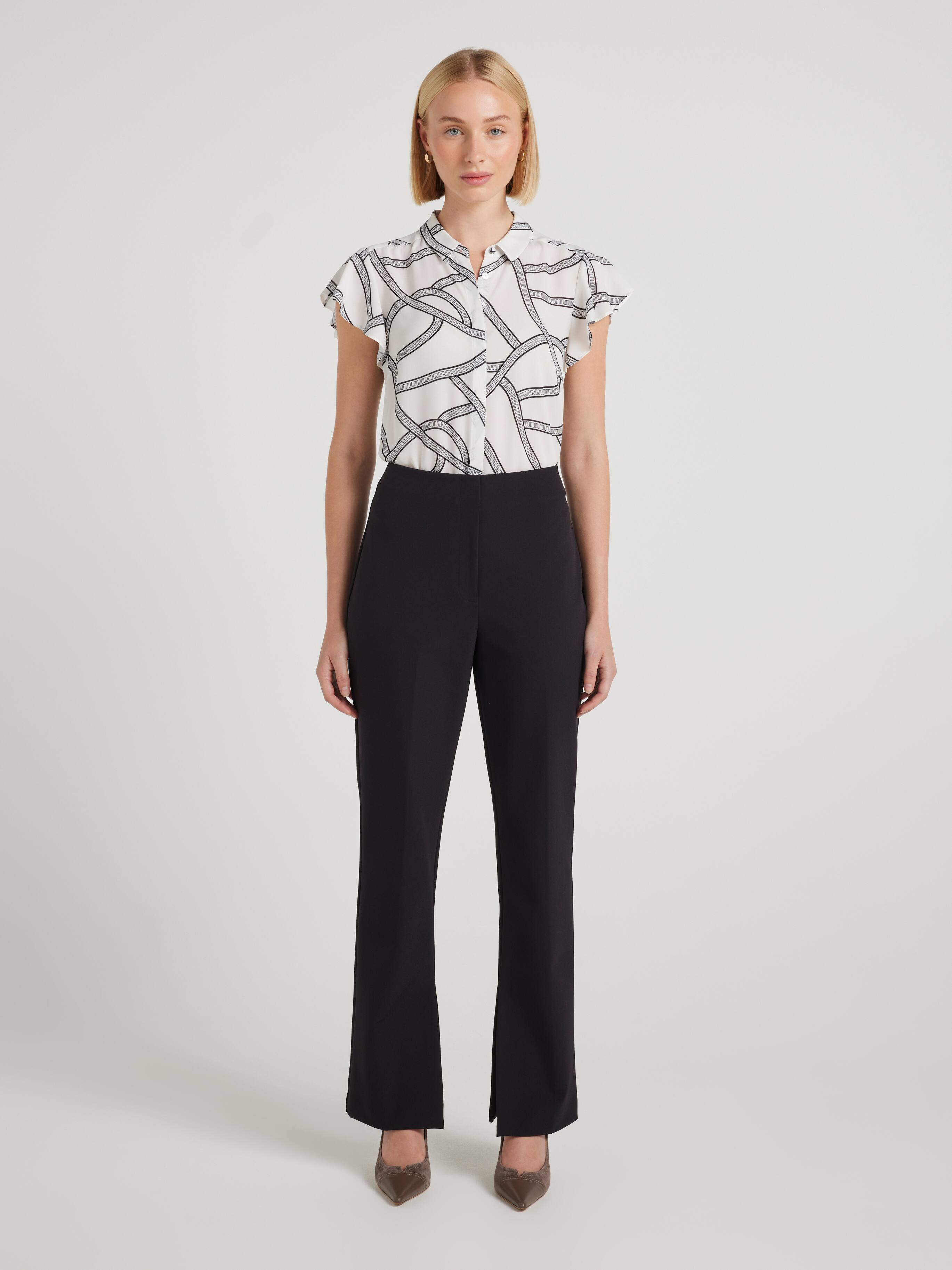 Almost Gone Aria Ruffle Sleeve Shirt