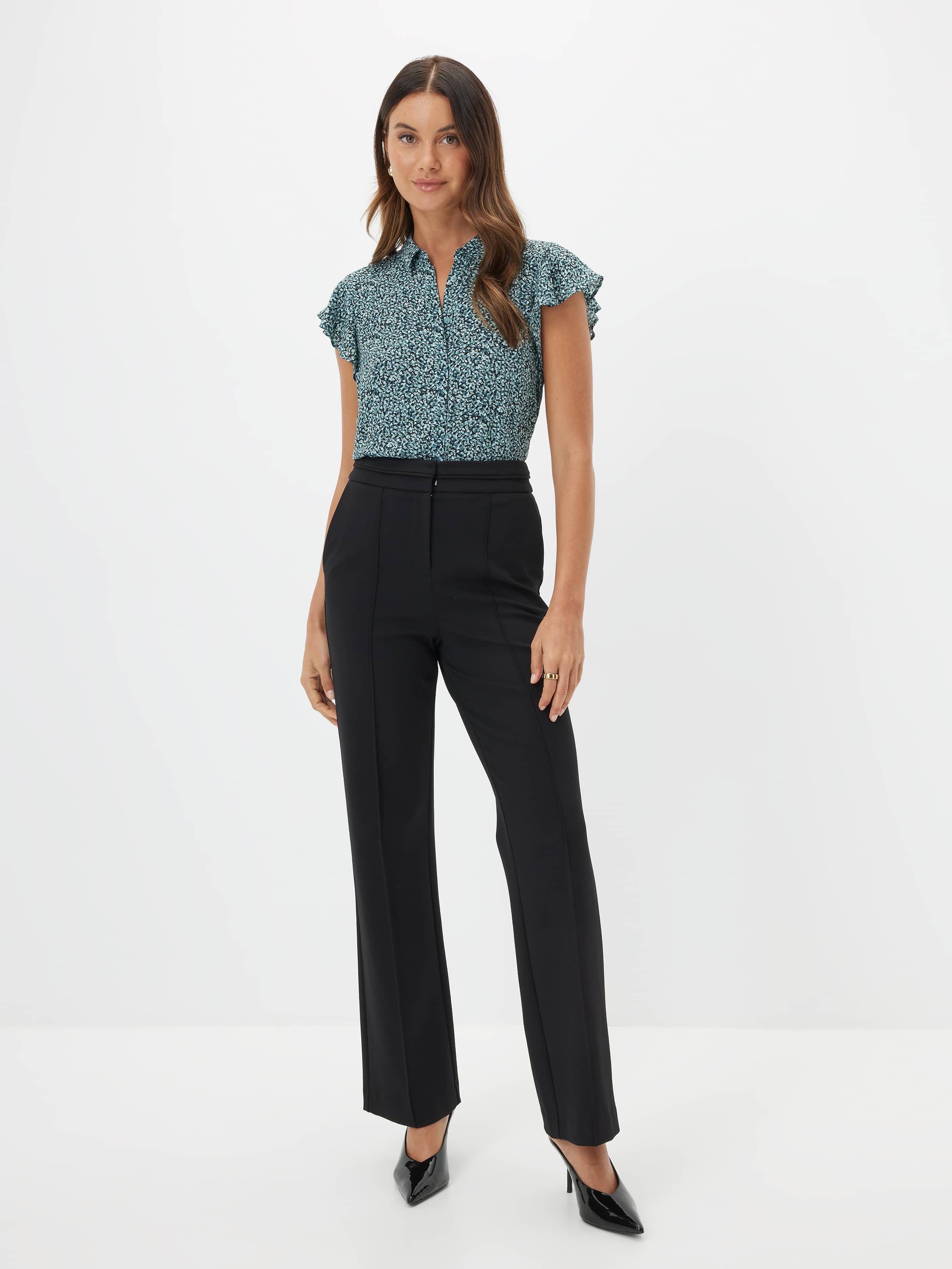 Aria Ruffle Sleeve Shirt