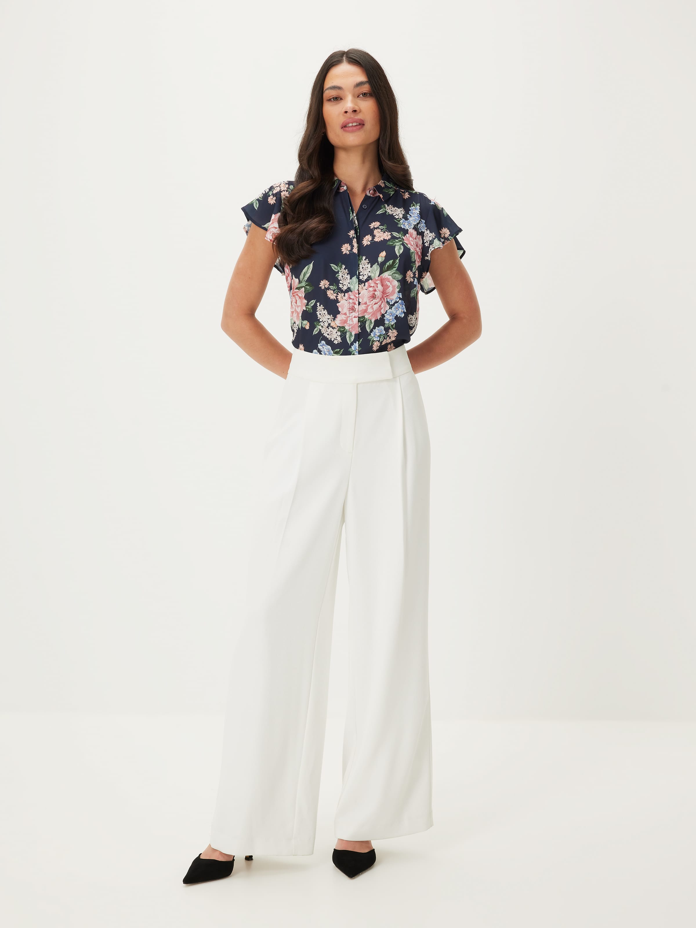 Aria Ruffle Sleeve Shirt