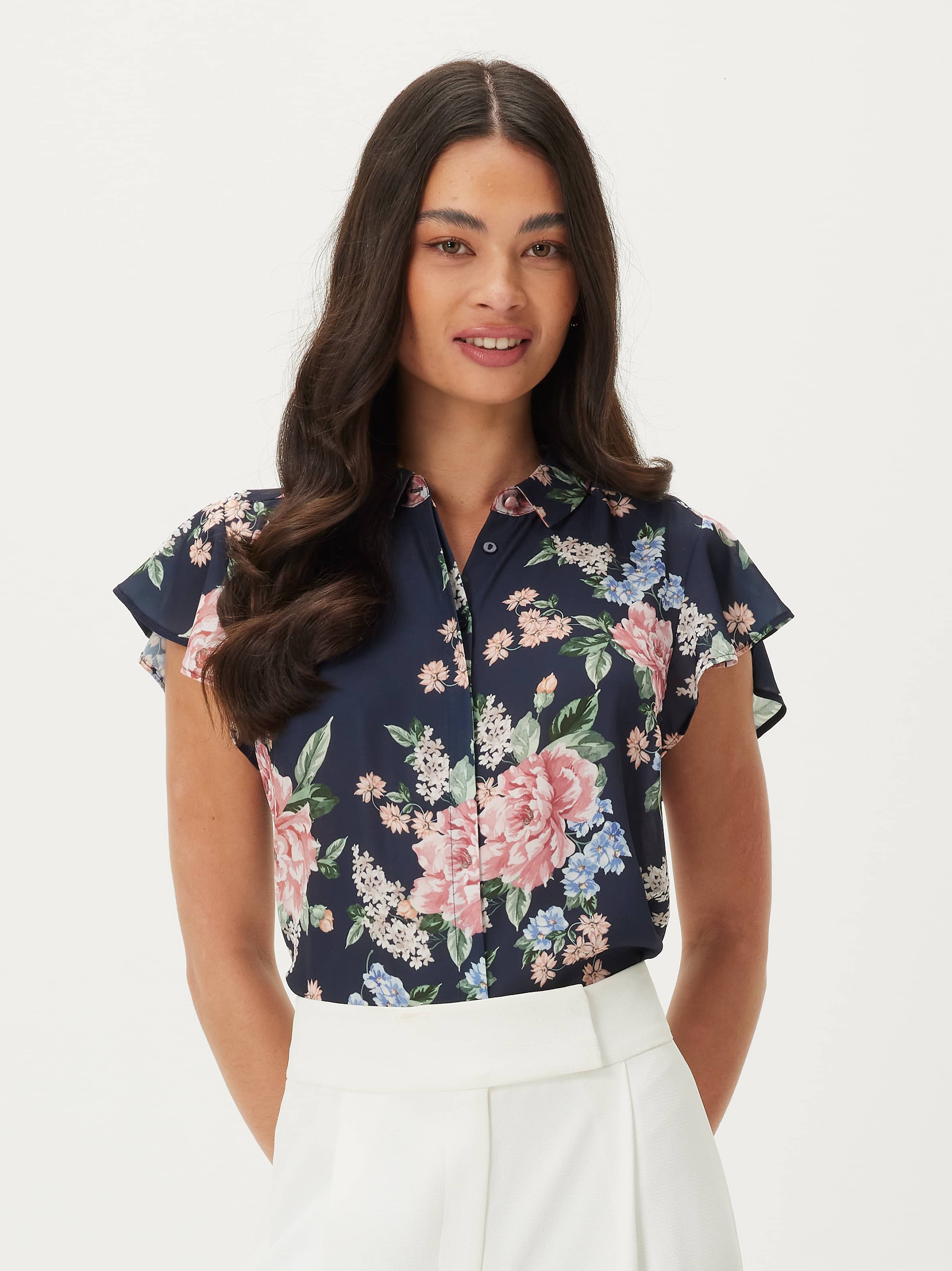 Aria Ruffle Sleeve Shirt