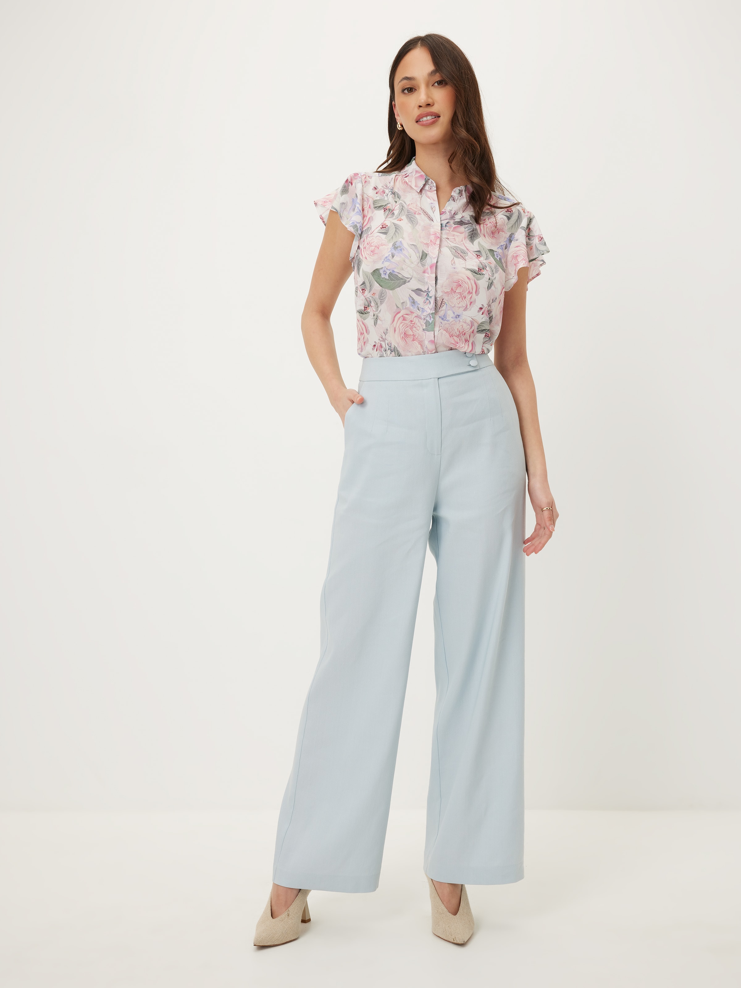 Aria Ruffle Sleeve Shirt