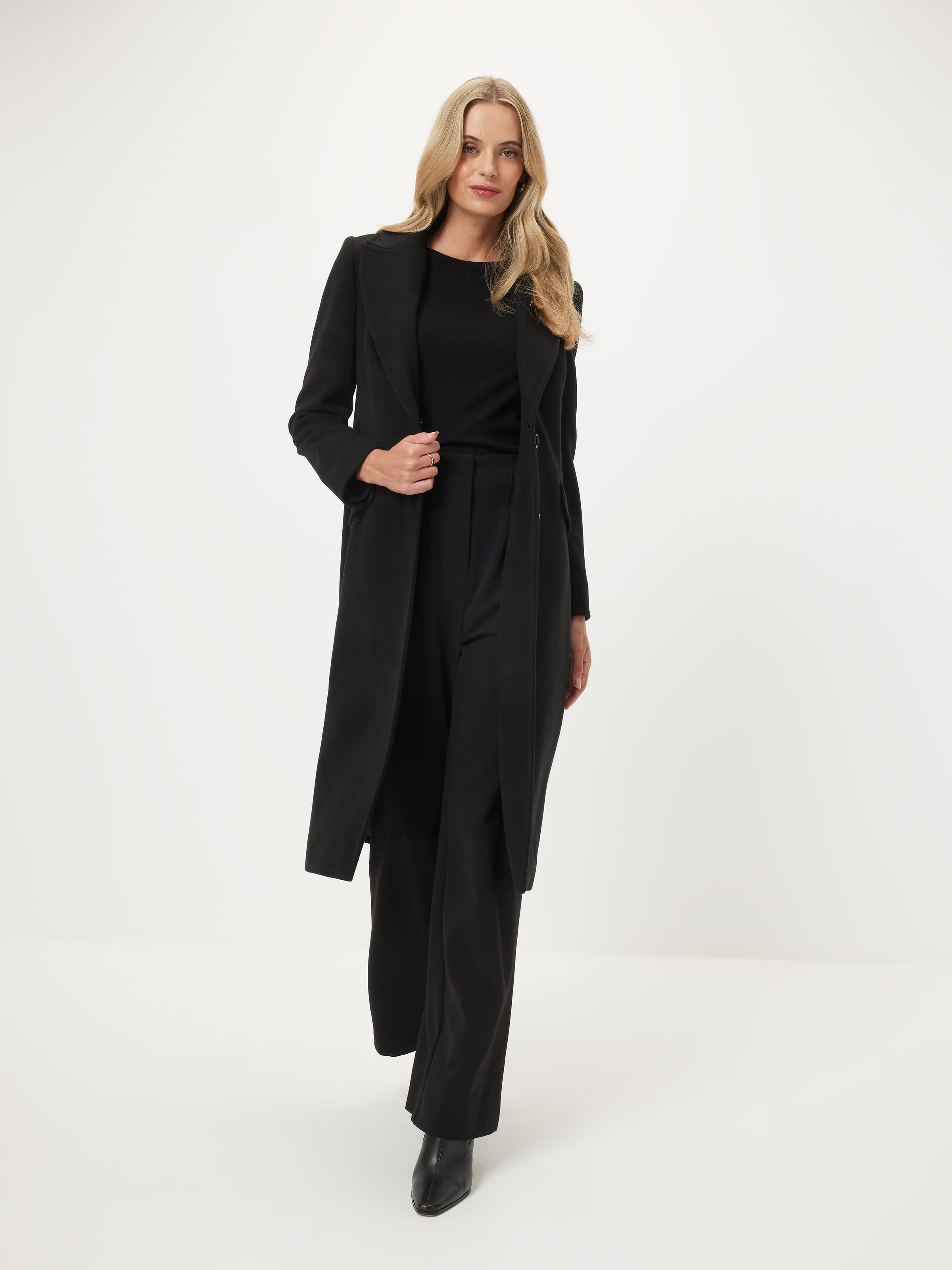 Ava Fur Trim Coat