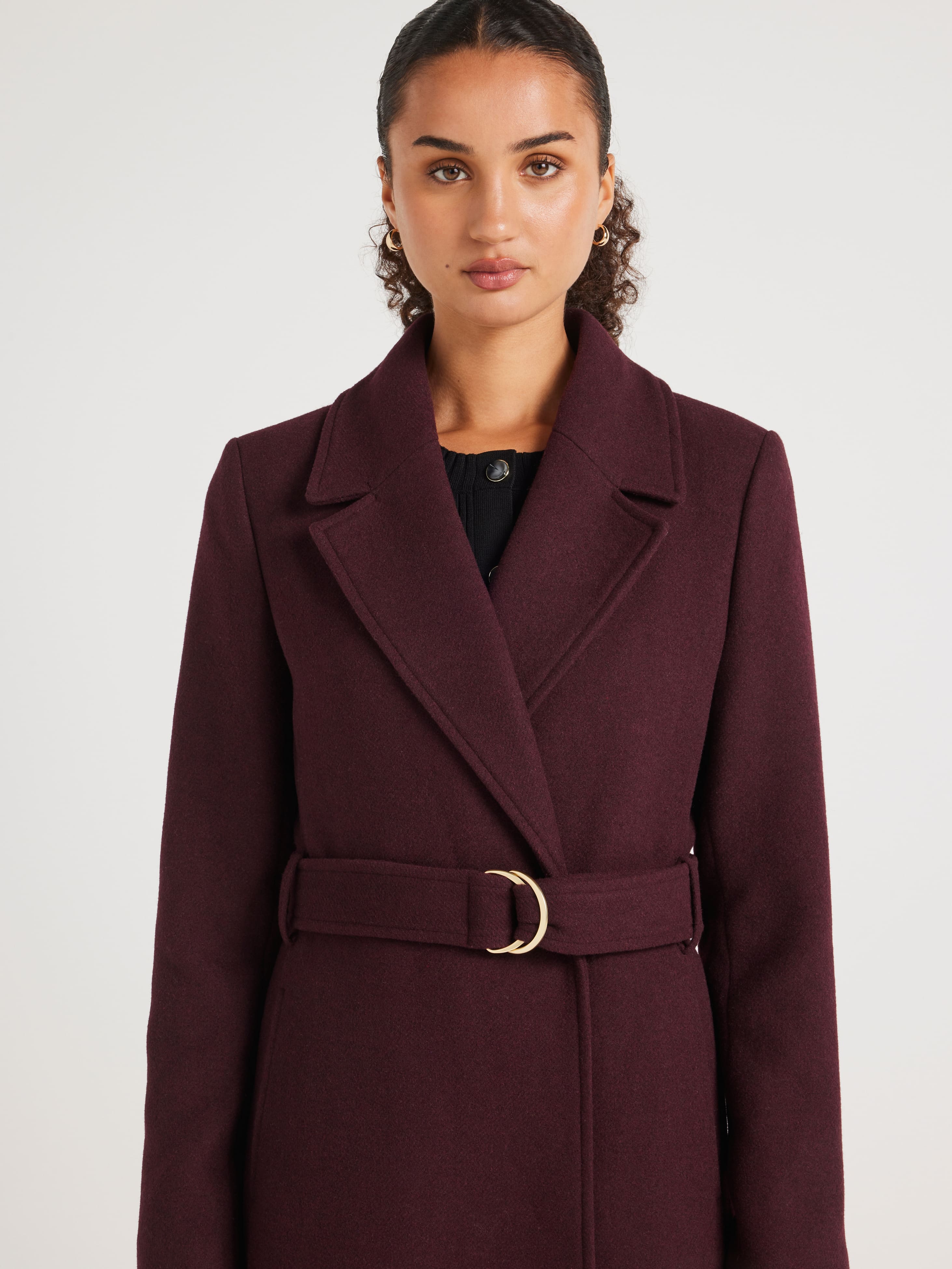Aria Fur Trim Coat
