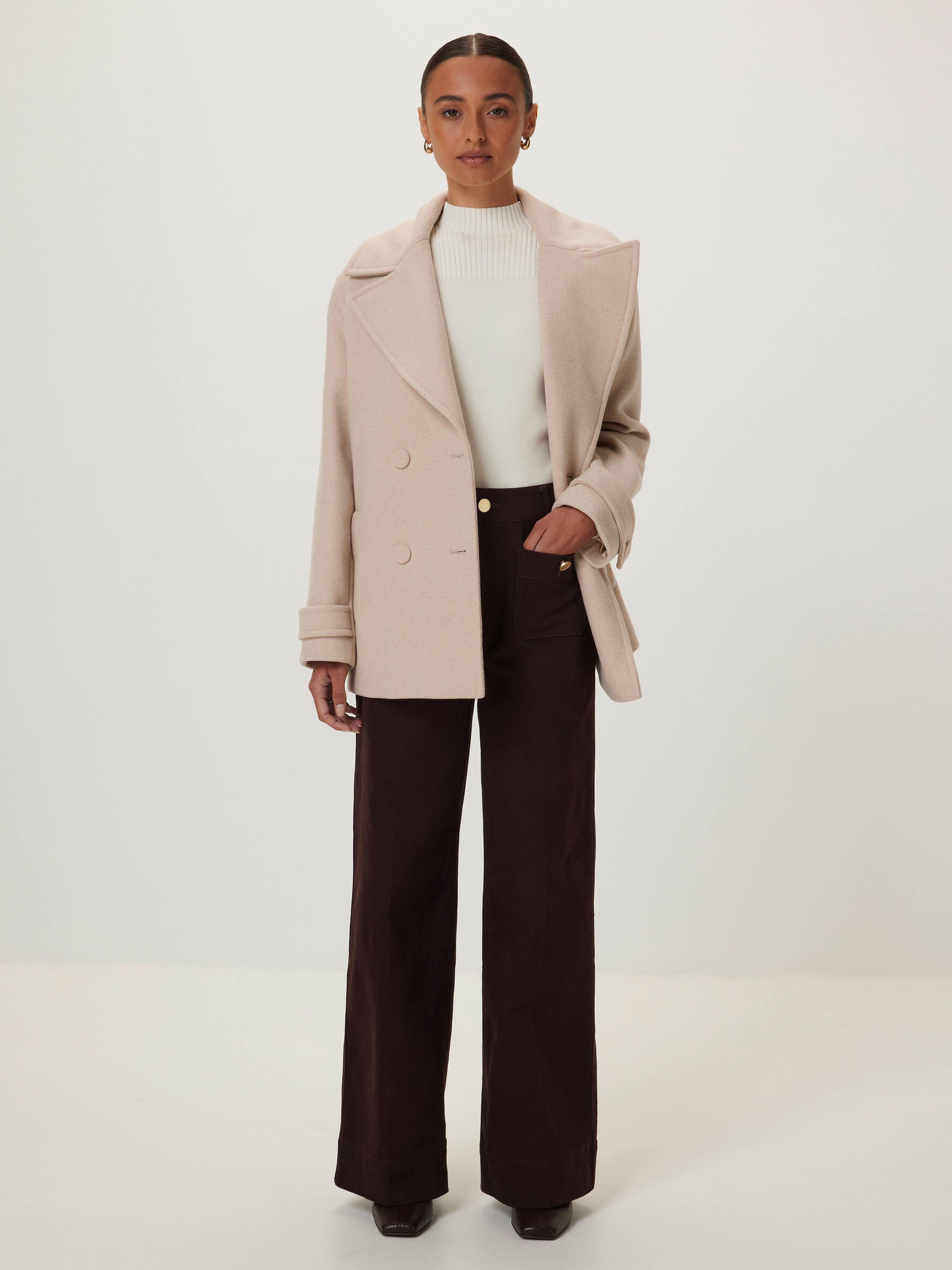 Lucie Double Breasted Peacoat