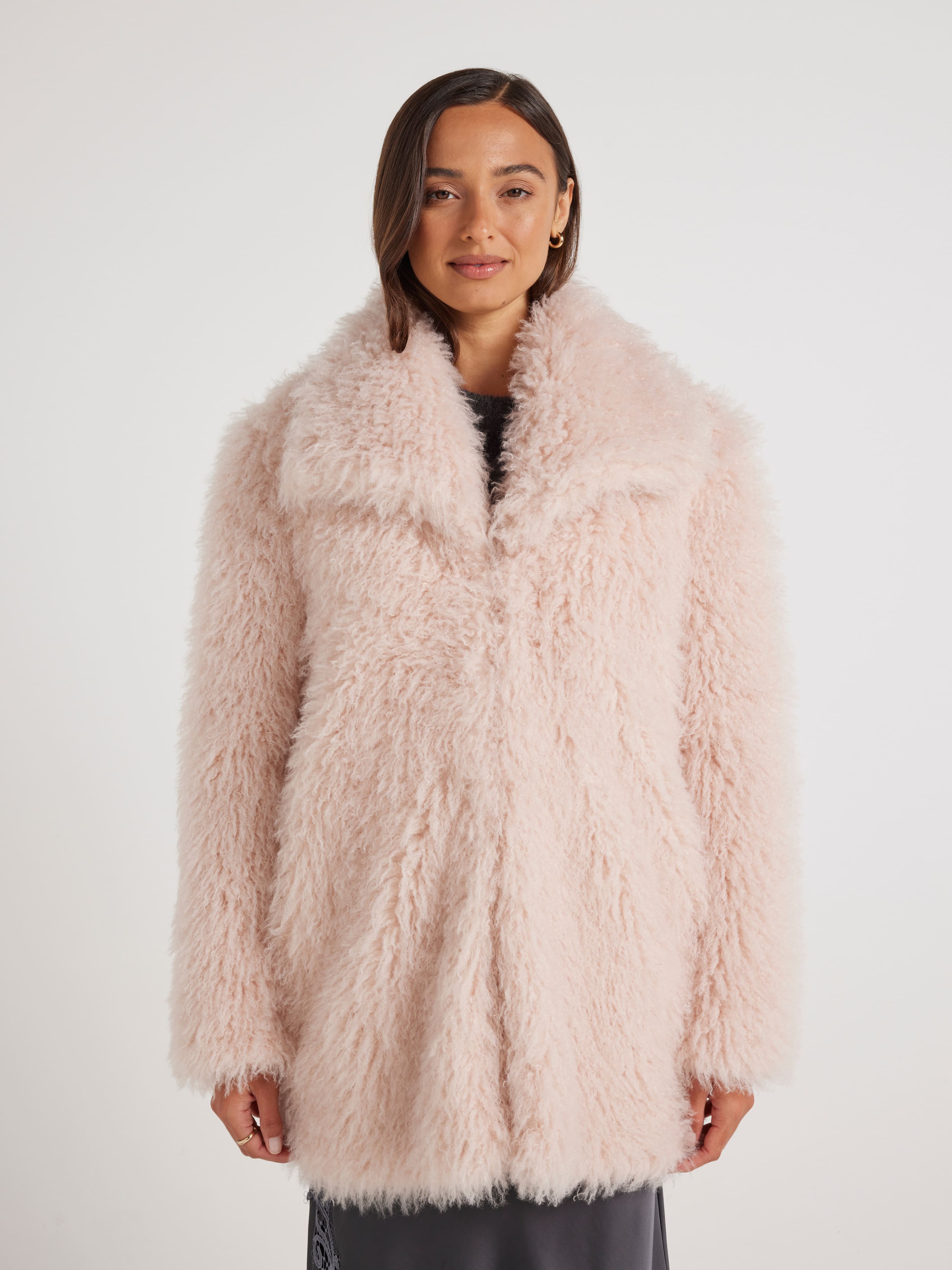 Victoria Long Faux-Fur Coat