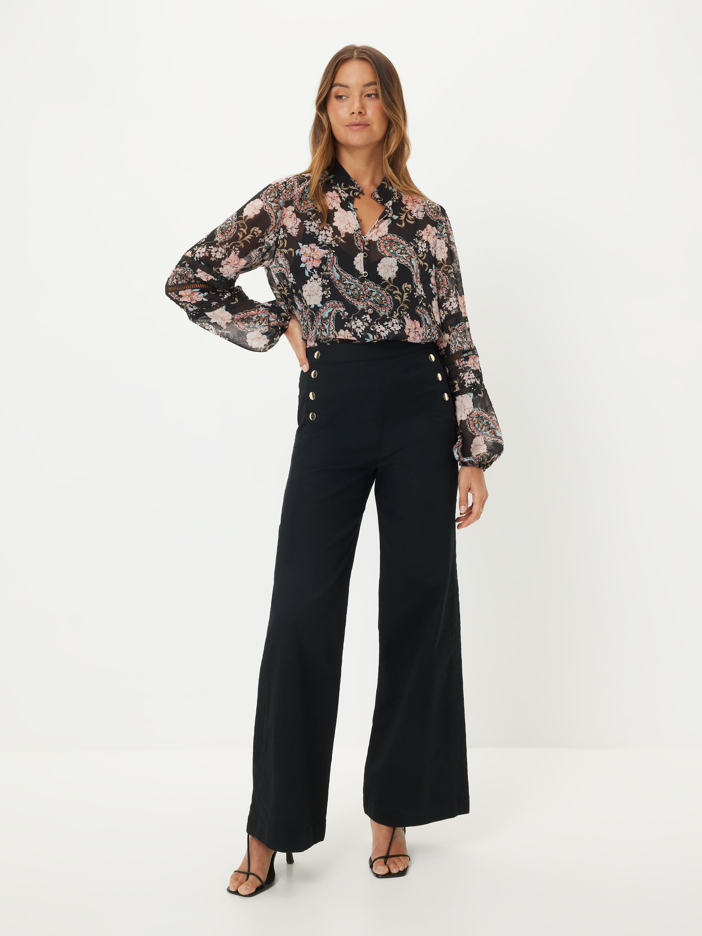Hayley Lace Trim Blouse