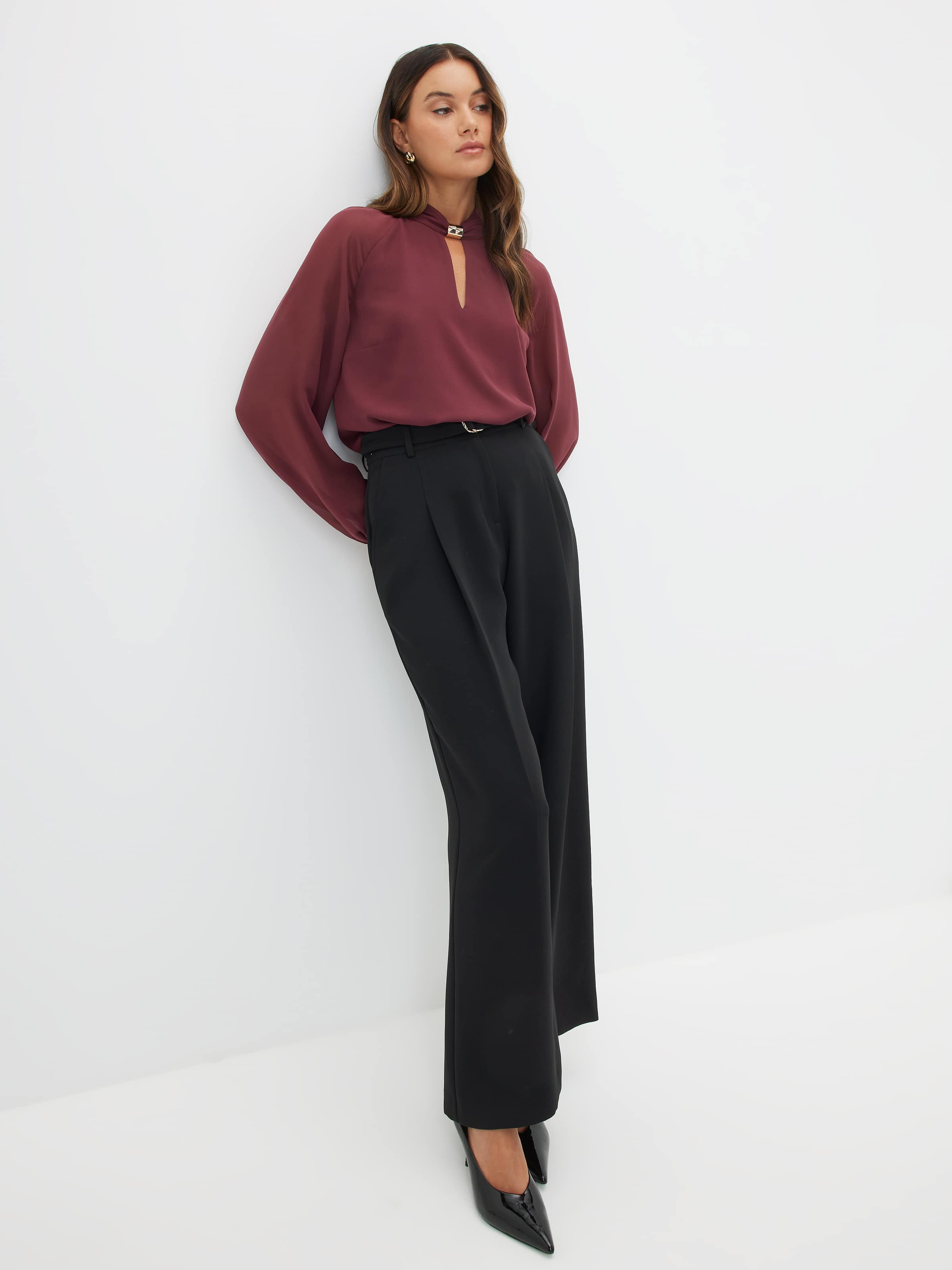 Tanya Sheer Sleeve Blouse