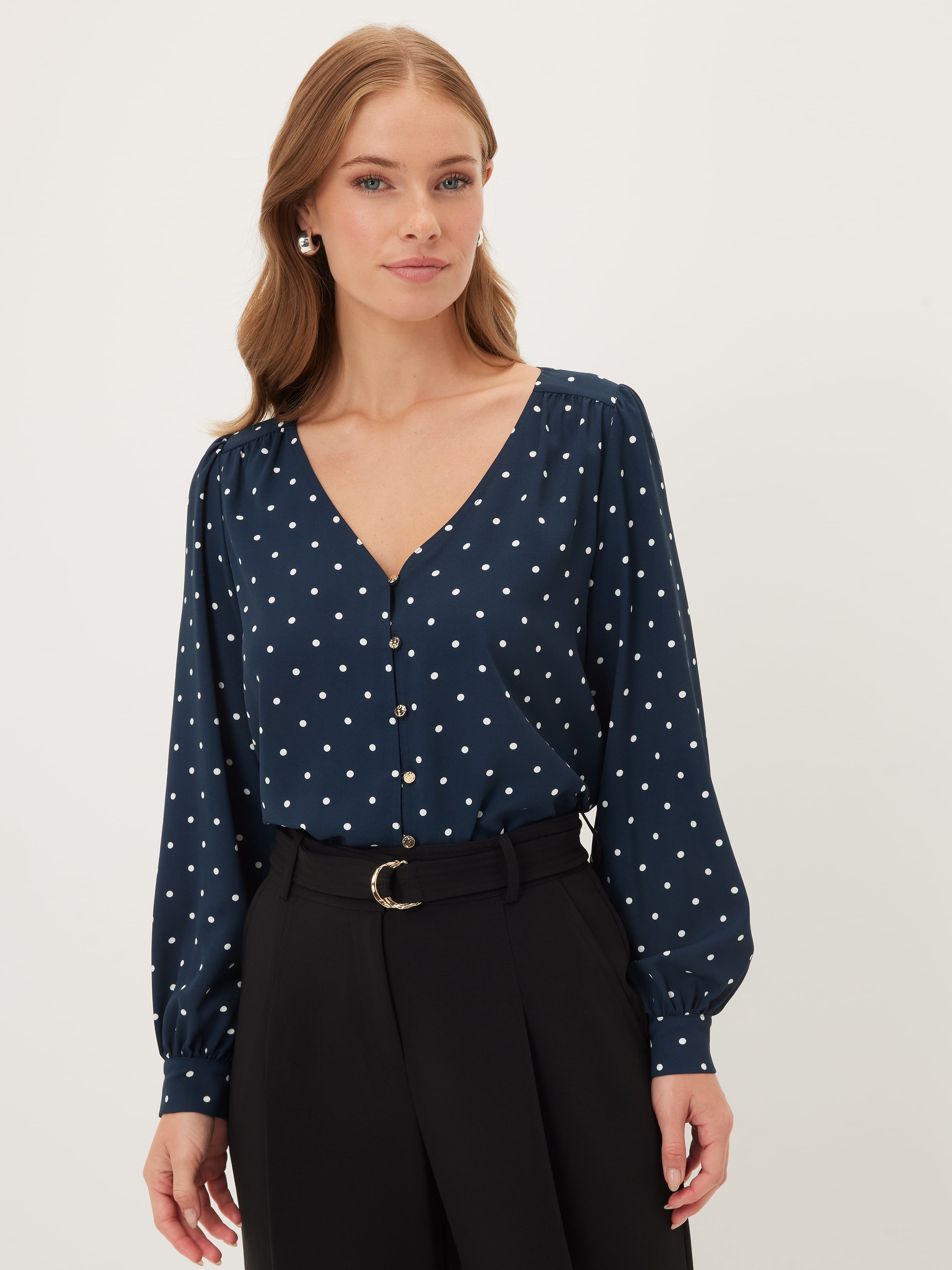 Violet V Neck Shell Top