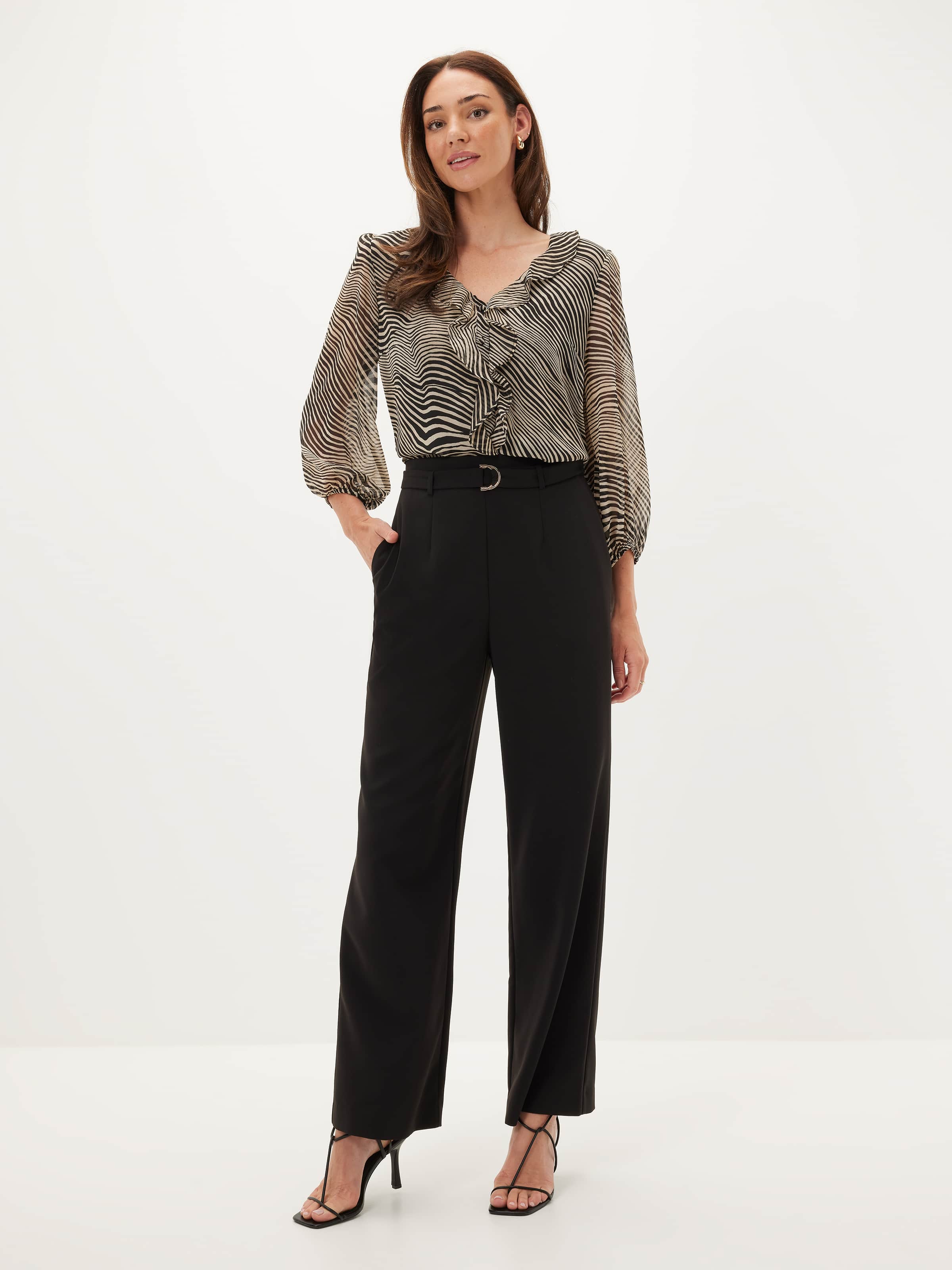 Ruby Ruffle Front Blouse