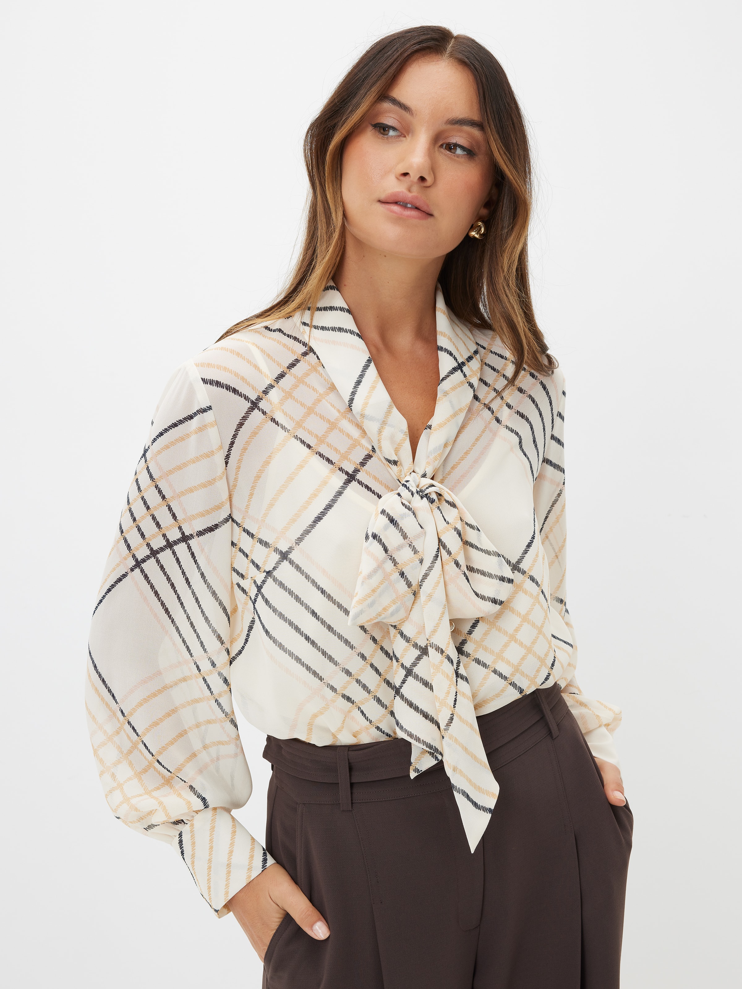 Tabitha Tie Neck Blouse