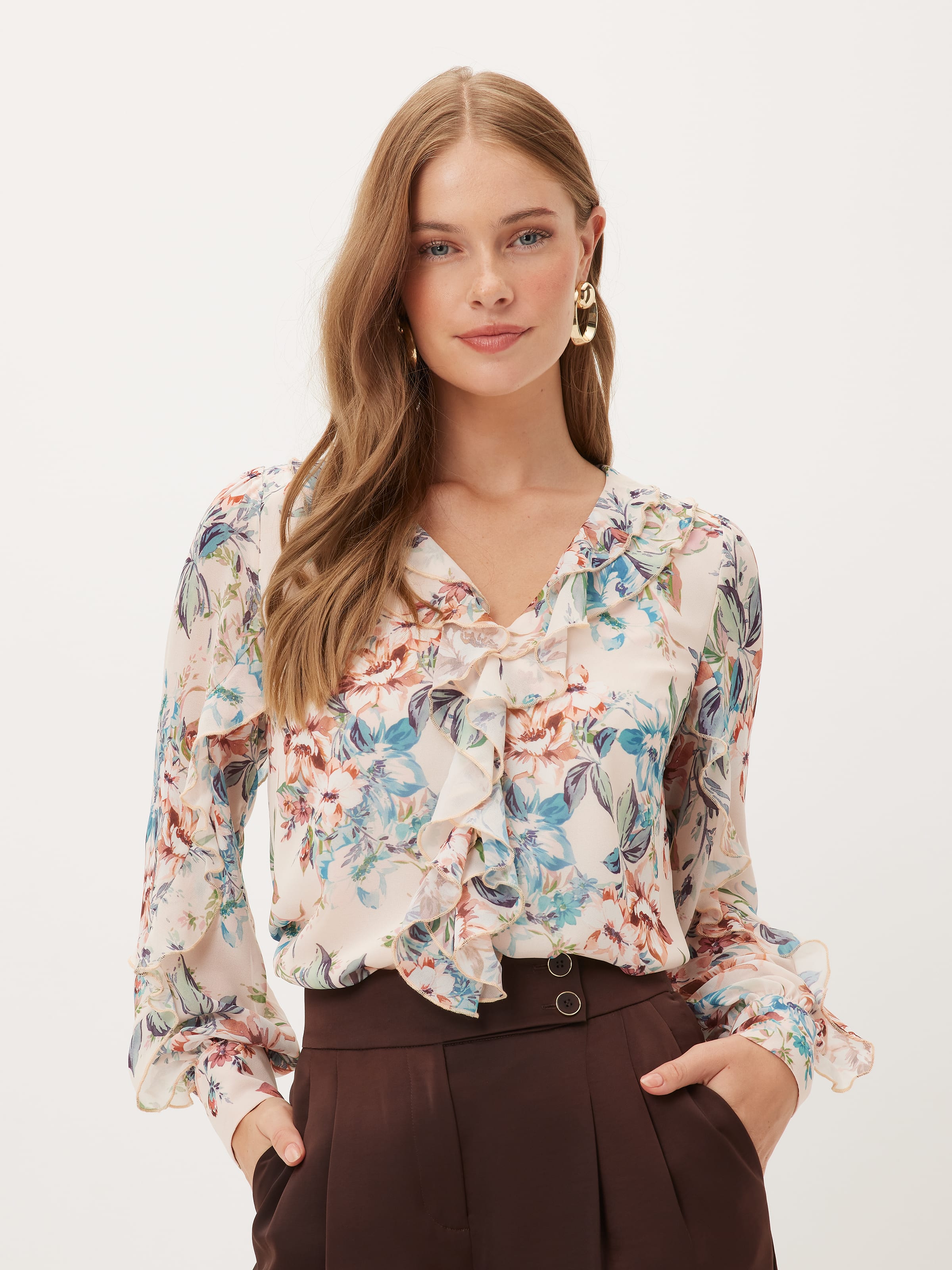 Sienna Soft Frill Blouse
