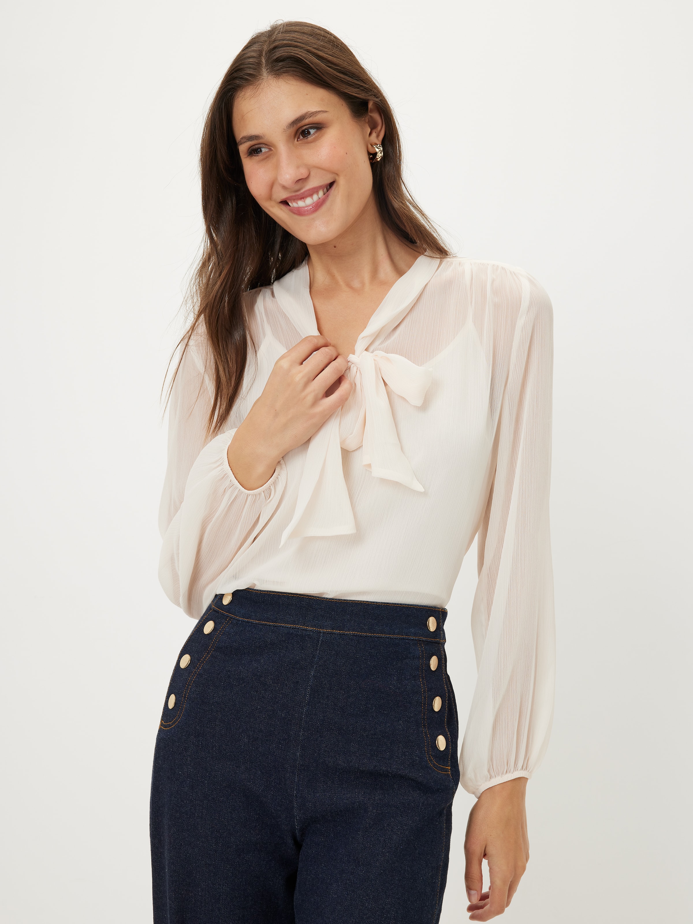 Jessica Tie Neck Blouse