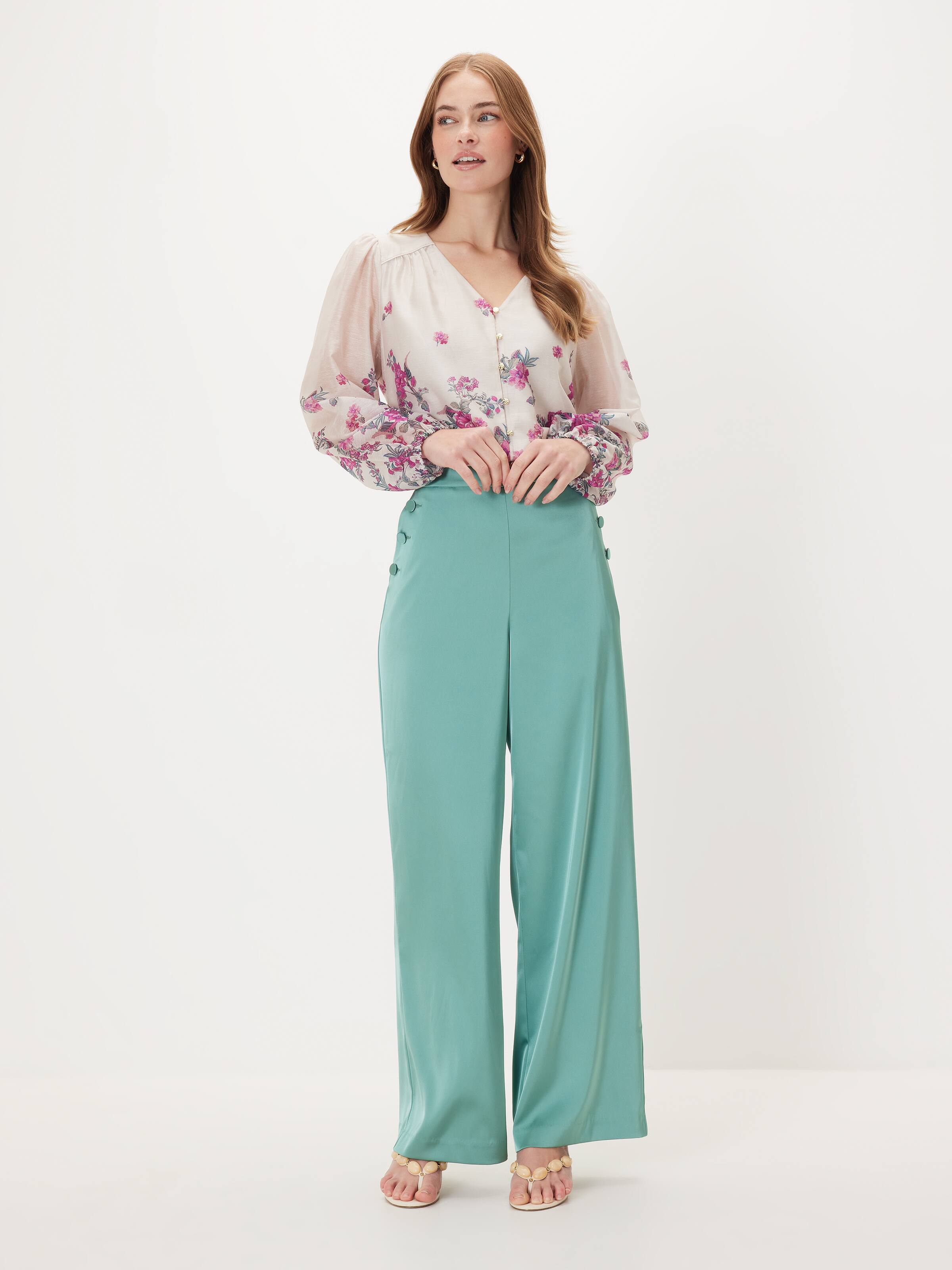Emilia Print Long Sleeve Blouse