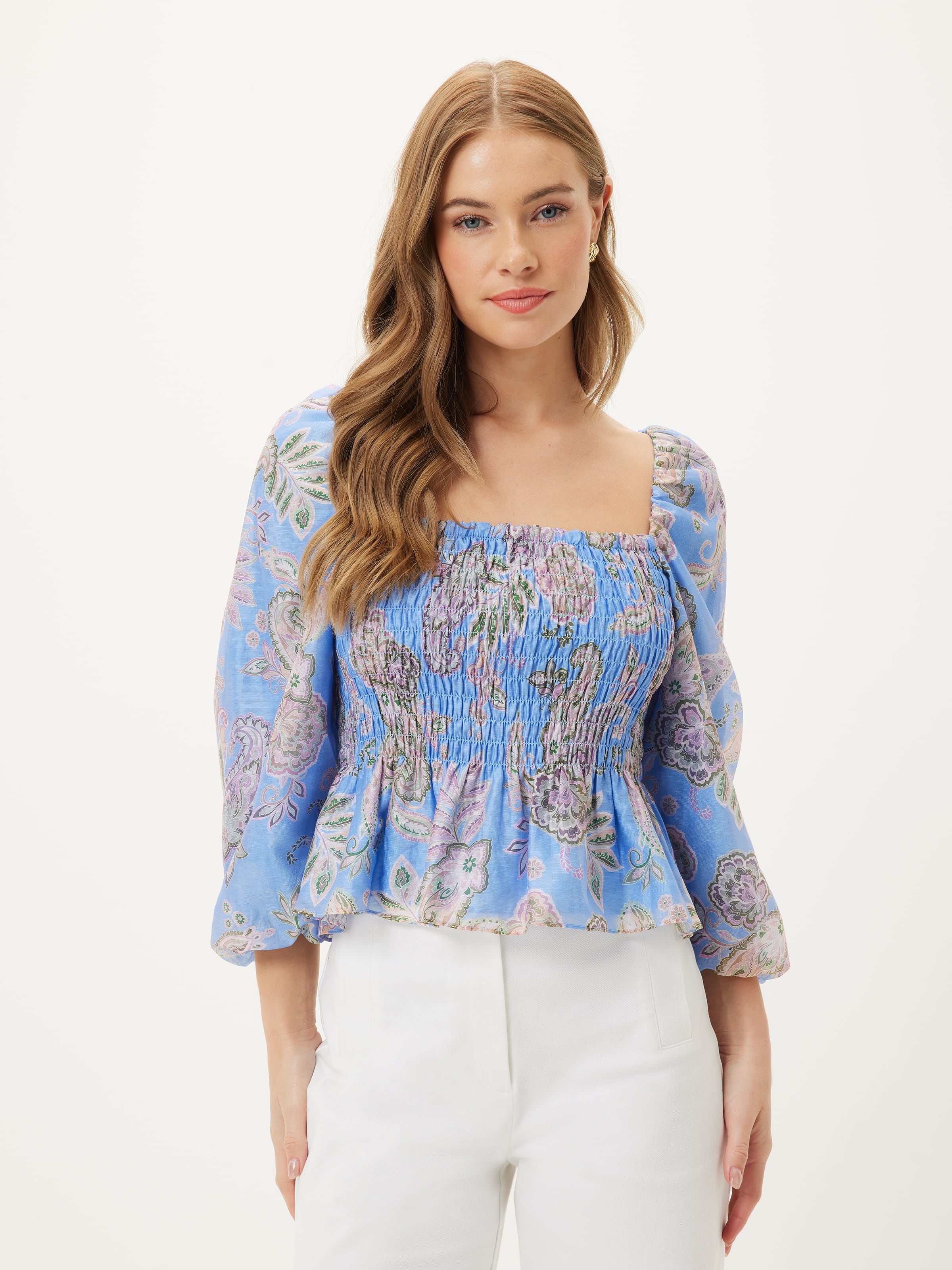 Summer Shirred Top