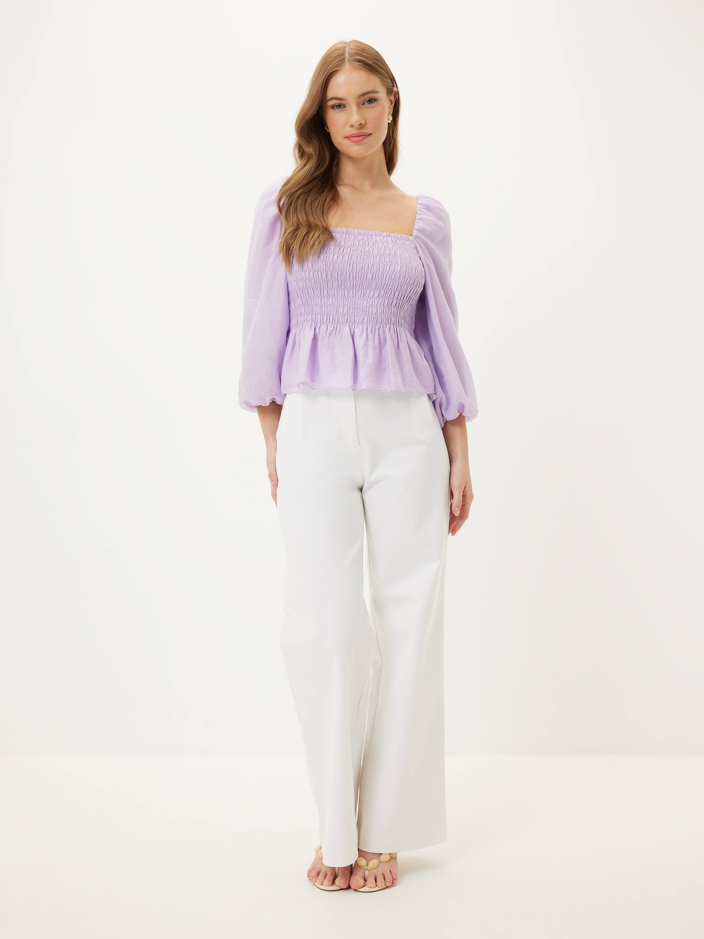 Summer Shirred Top